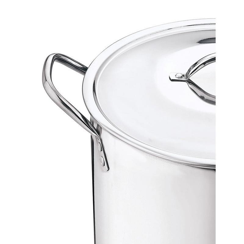 Stainless Steel Stock Pot 12Qt W/ Stay-Cool Handles Cooking Soups Stews Pasta US