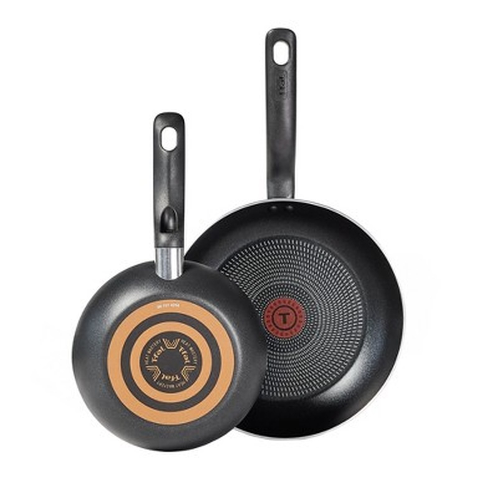 T-fal Simply Cook 2pc Nonstick Frying Pan Set Black
