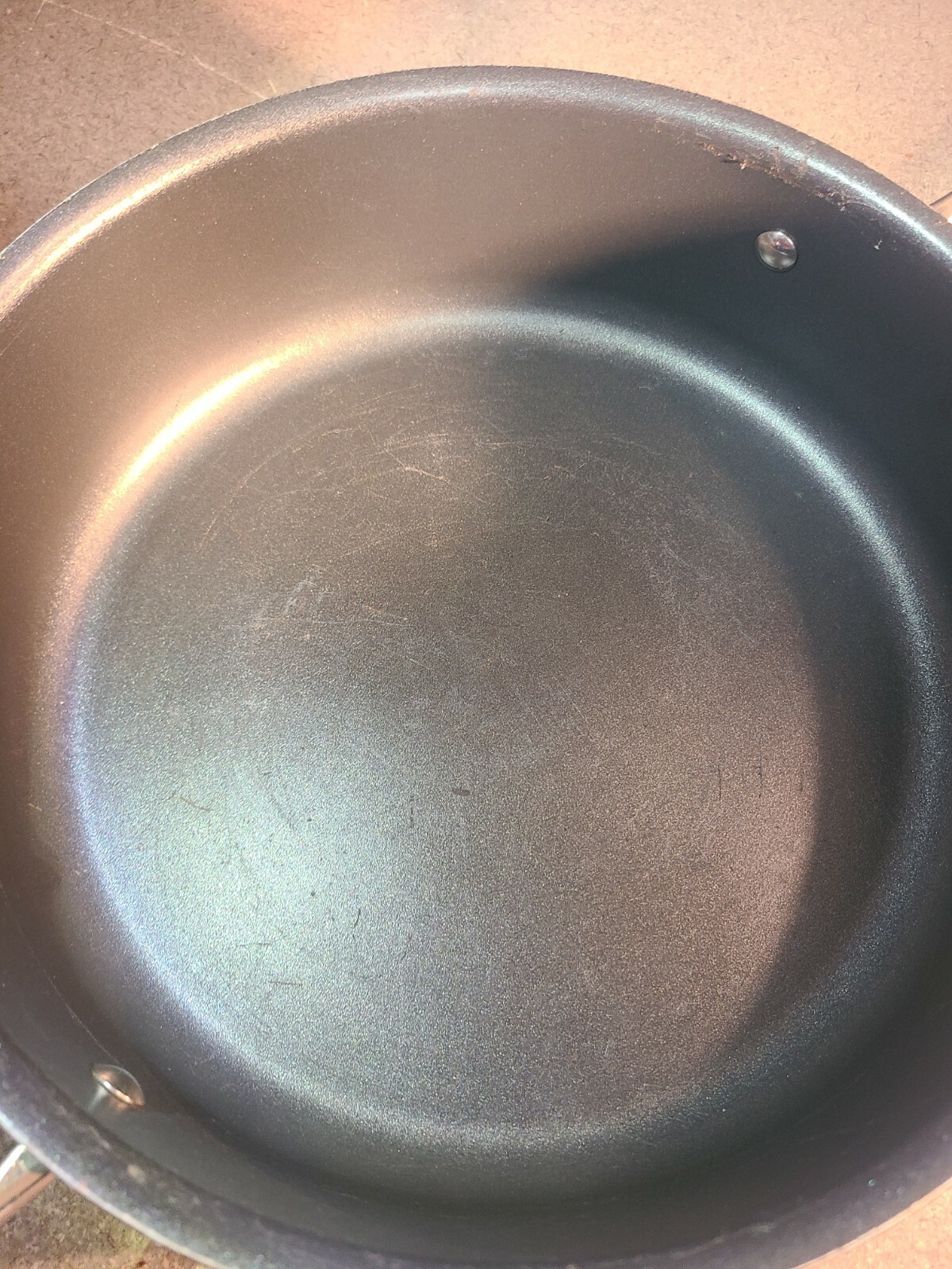 LOT 2 ALL CLAD Nonstick Bonded Aluminum Cookware 3 qt & 4 qt Sauce & Saute Pan