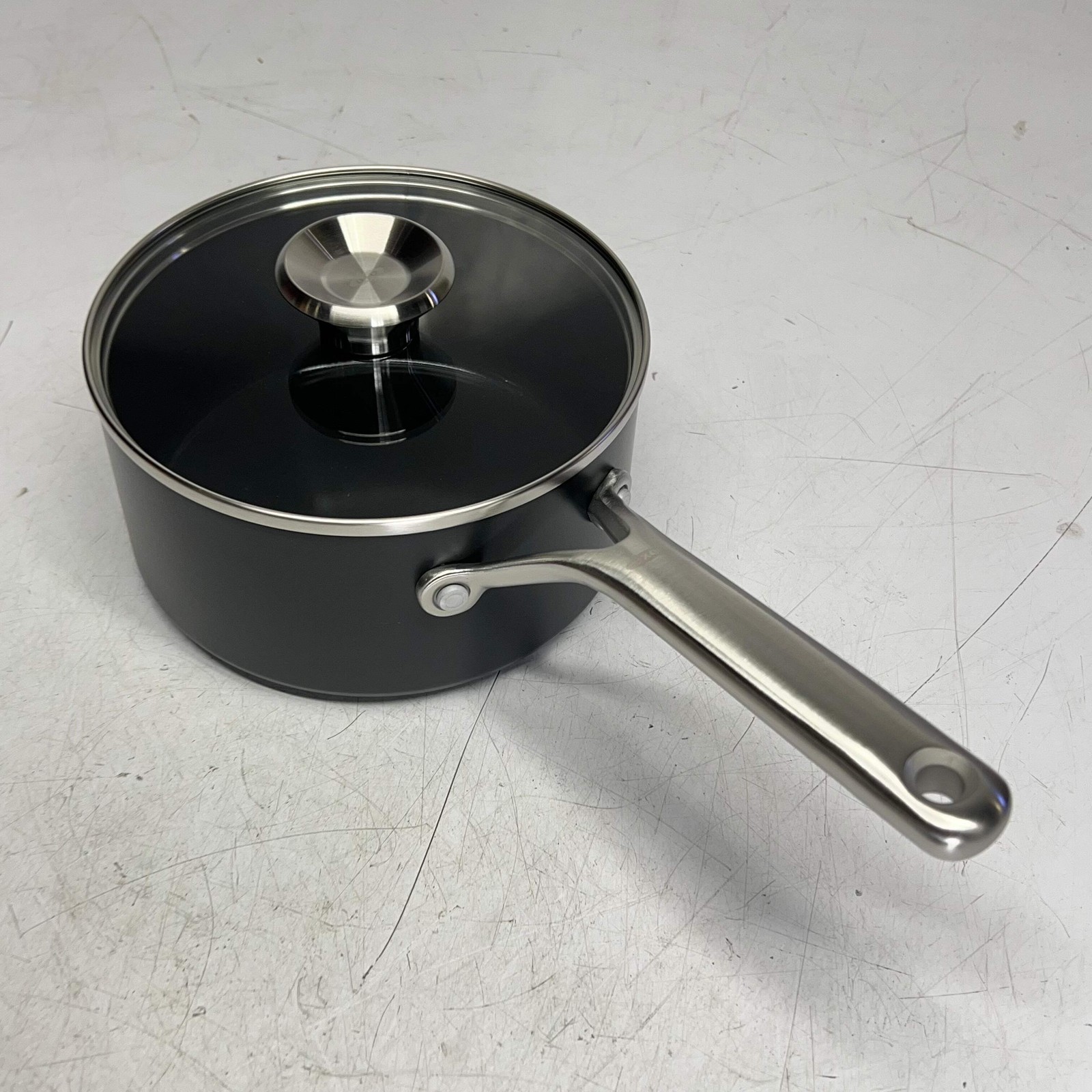 OXO (4 PIECE) Professional Ceramic Non-stick Sauce Pan Set 2.3qt – 1.7qt Black