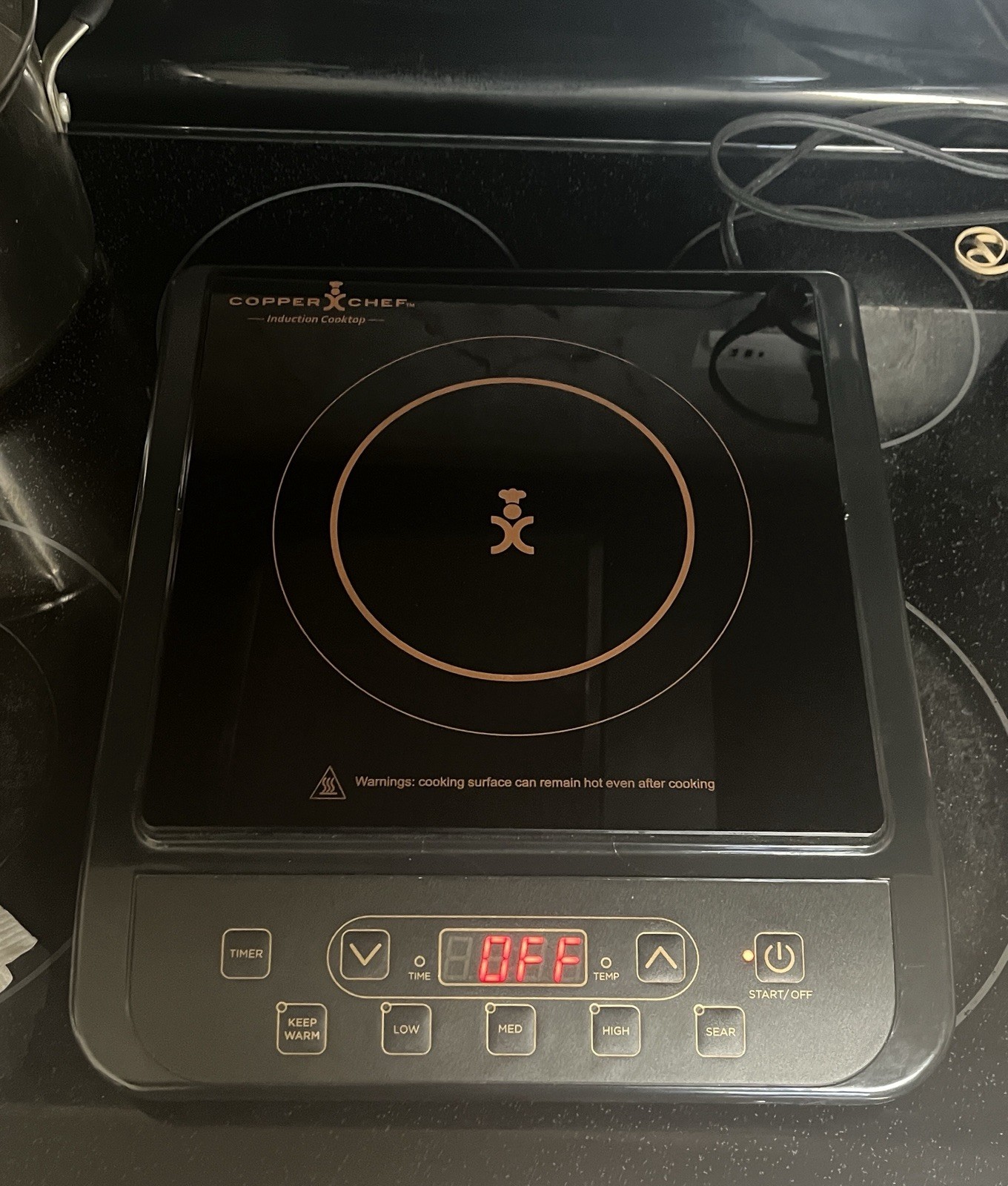 Copper Chef Digital Induction Cooktop Hot Plate Electric Burner w/ Fry Pan