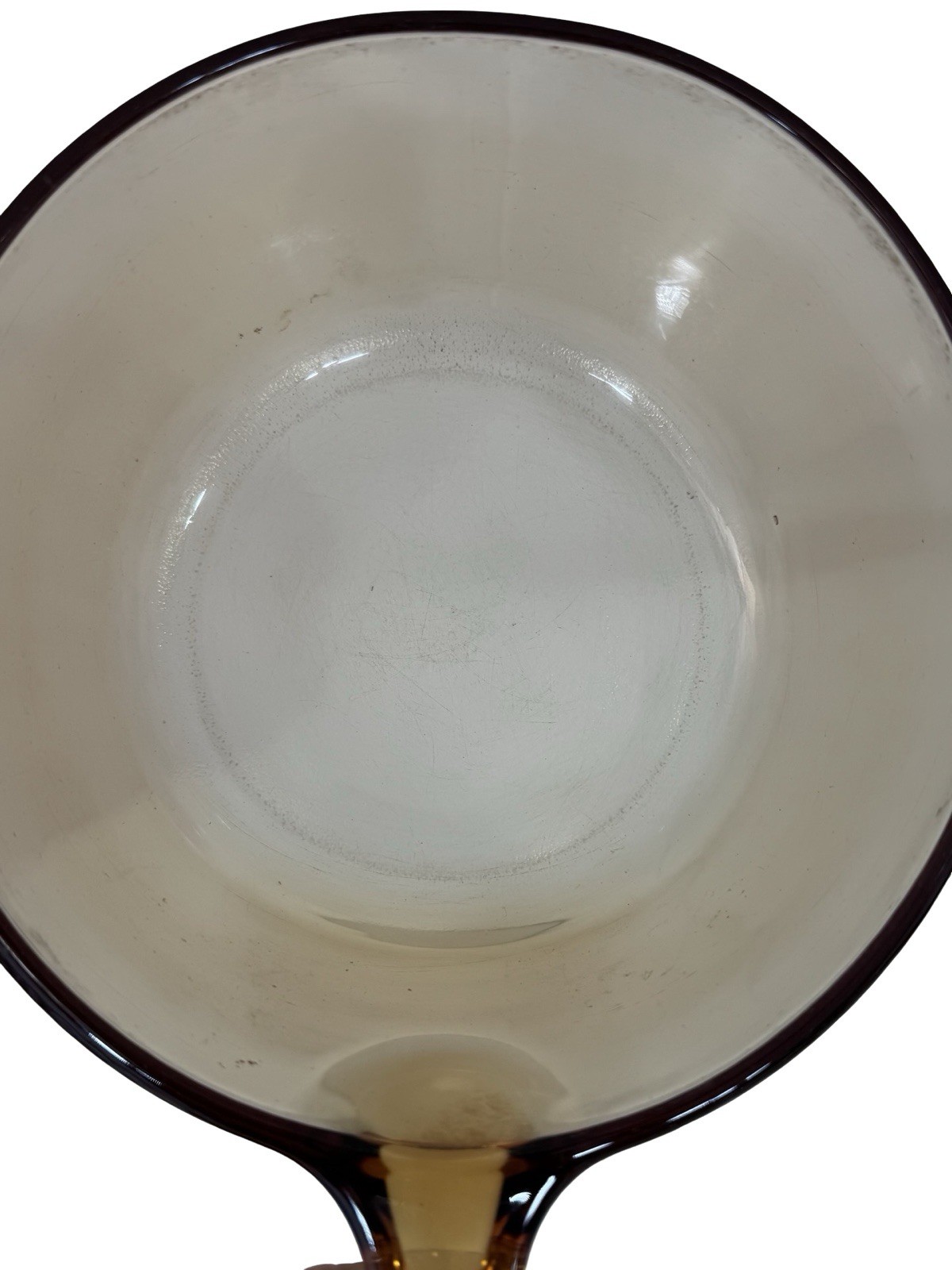 Vintage Corning Vision Ware Amber Glass Saucepan 1.5L w/ Pyrex Lid Cookware Pot