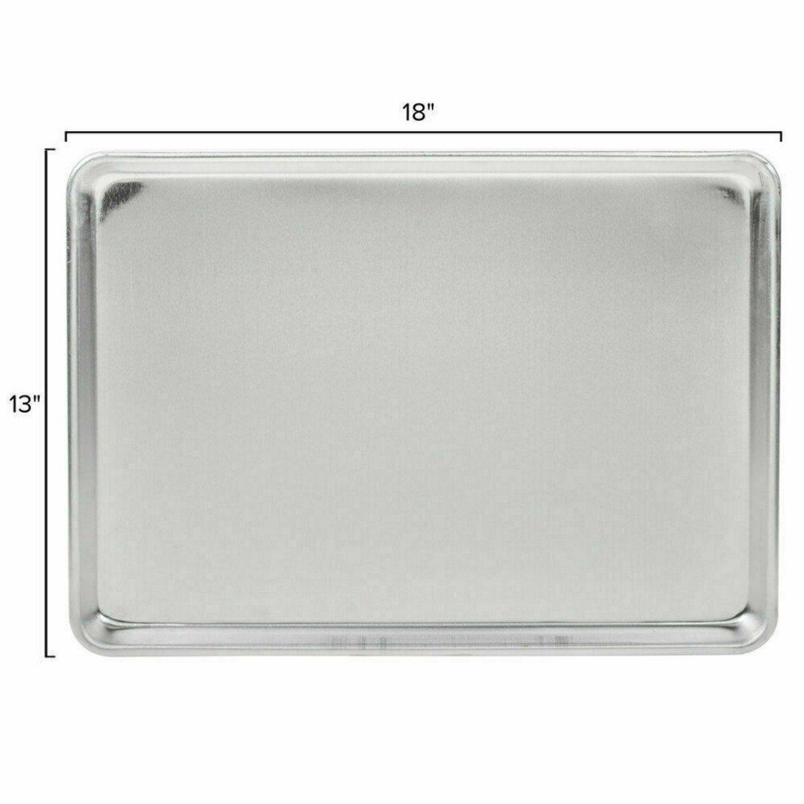 Advance Tabco 18-8A-13, Half Size Aluminum Bun Sheet Pan 18 Gauge, Lot of 2