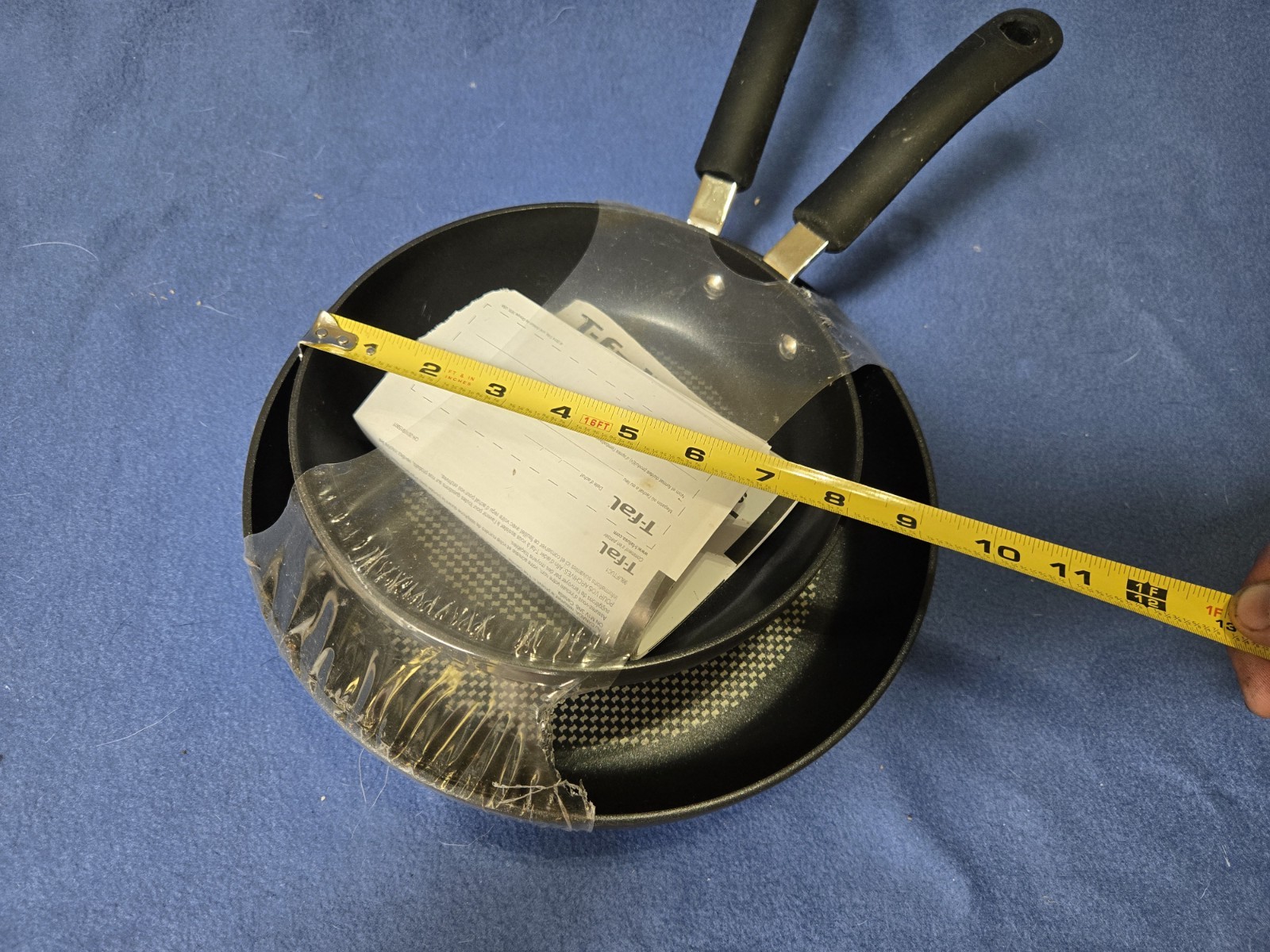 T-Fal Hard Anodized Nonstick Fry Pan Set 2 Piece, 8, 10 Inch, Techno Base