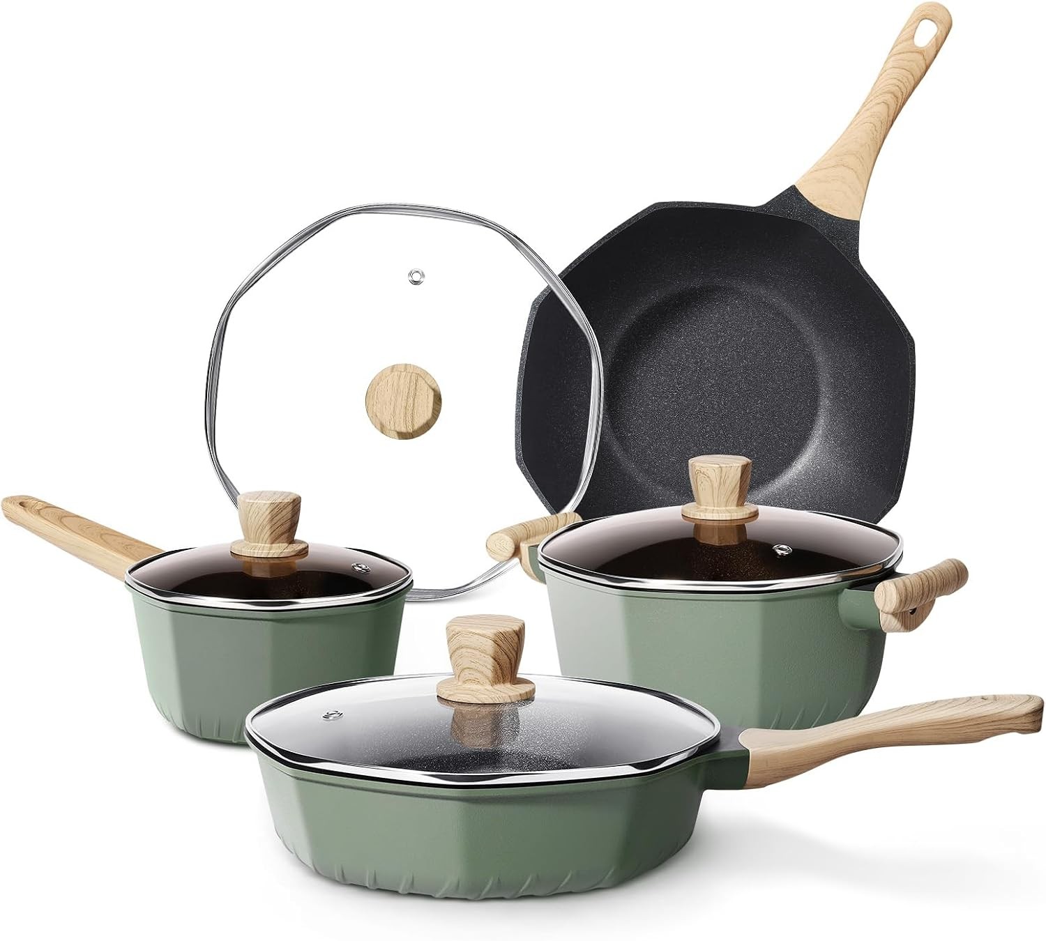 RealCool 8-Piece Nonstick Pots & Pans Set – Induction Cookware