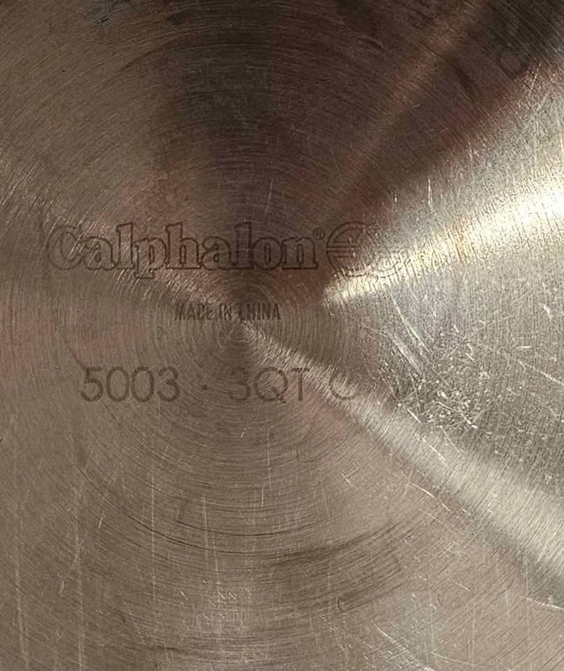 Calphalon 3 Qt- 2.8L Stainless Fry Saute Pan Cookware #5003 With Lid