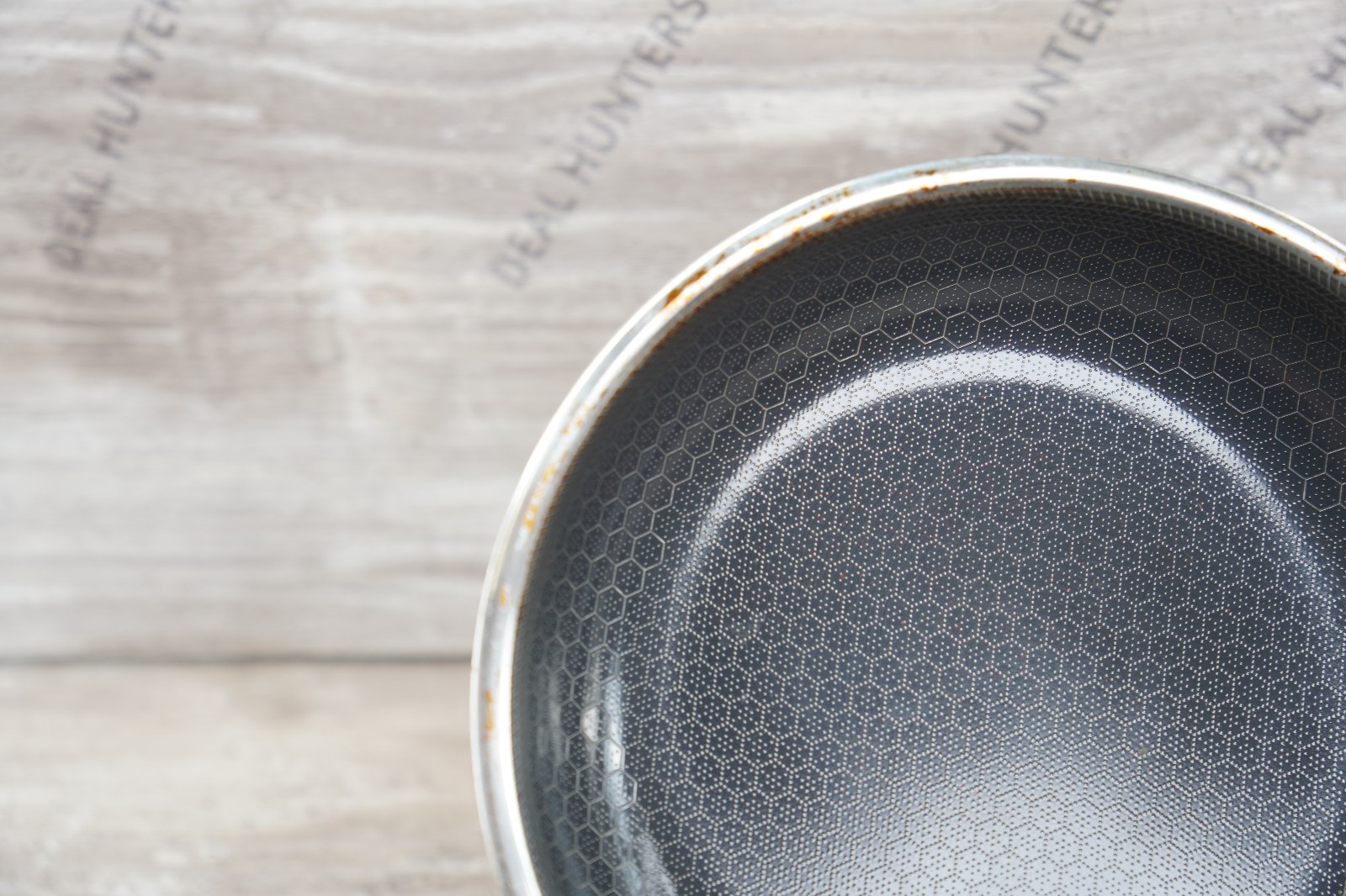 Genuine HexClad 8″ Hybrid Frying Pan Stainless/Nonstick Induction Safe – NO LID
