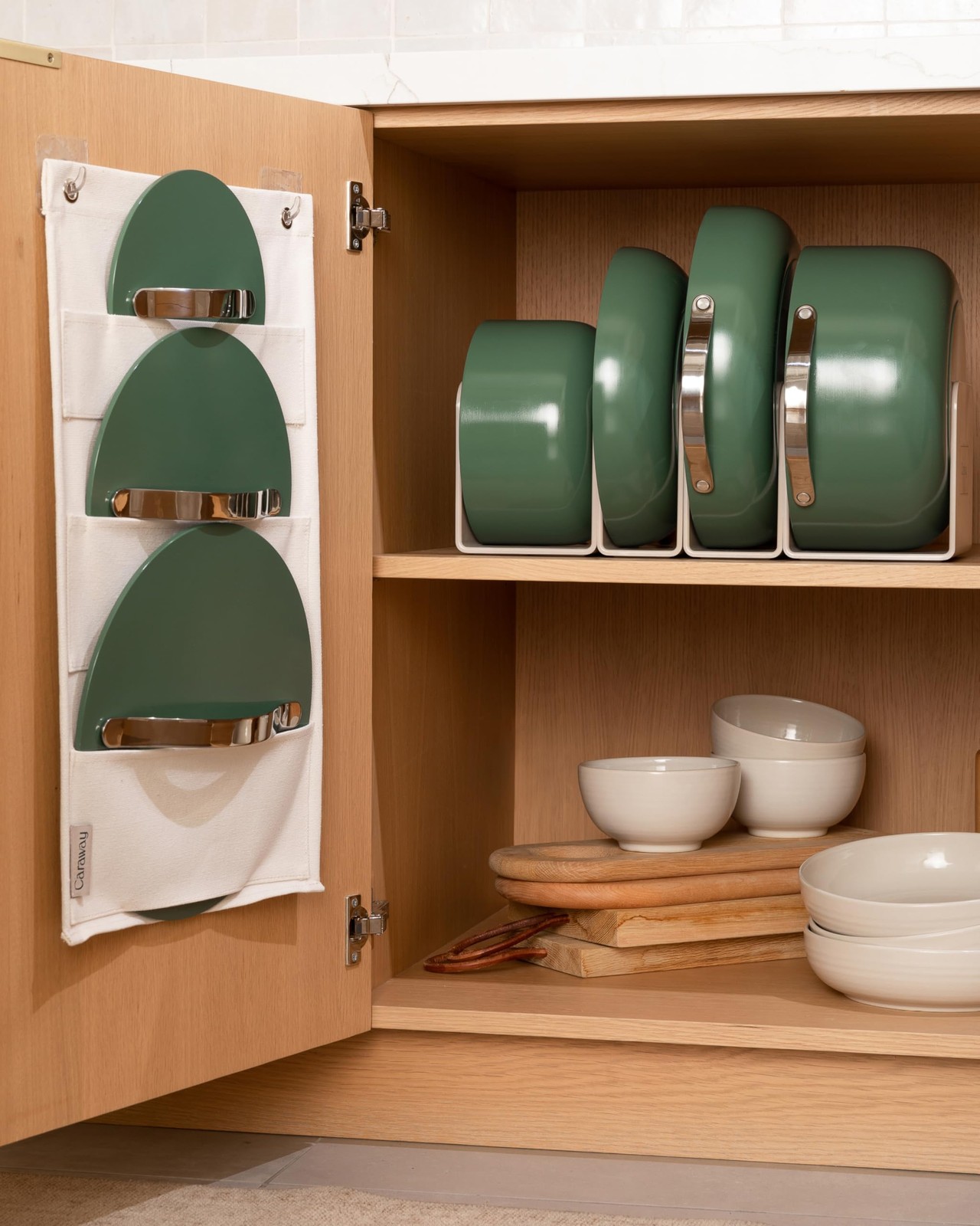 Caraway Nonstick Ceramic Cookware Set (12 Piece) Pots, Pans, Lids and Kitchen