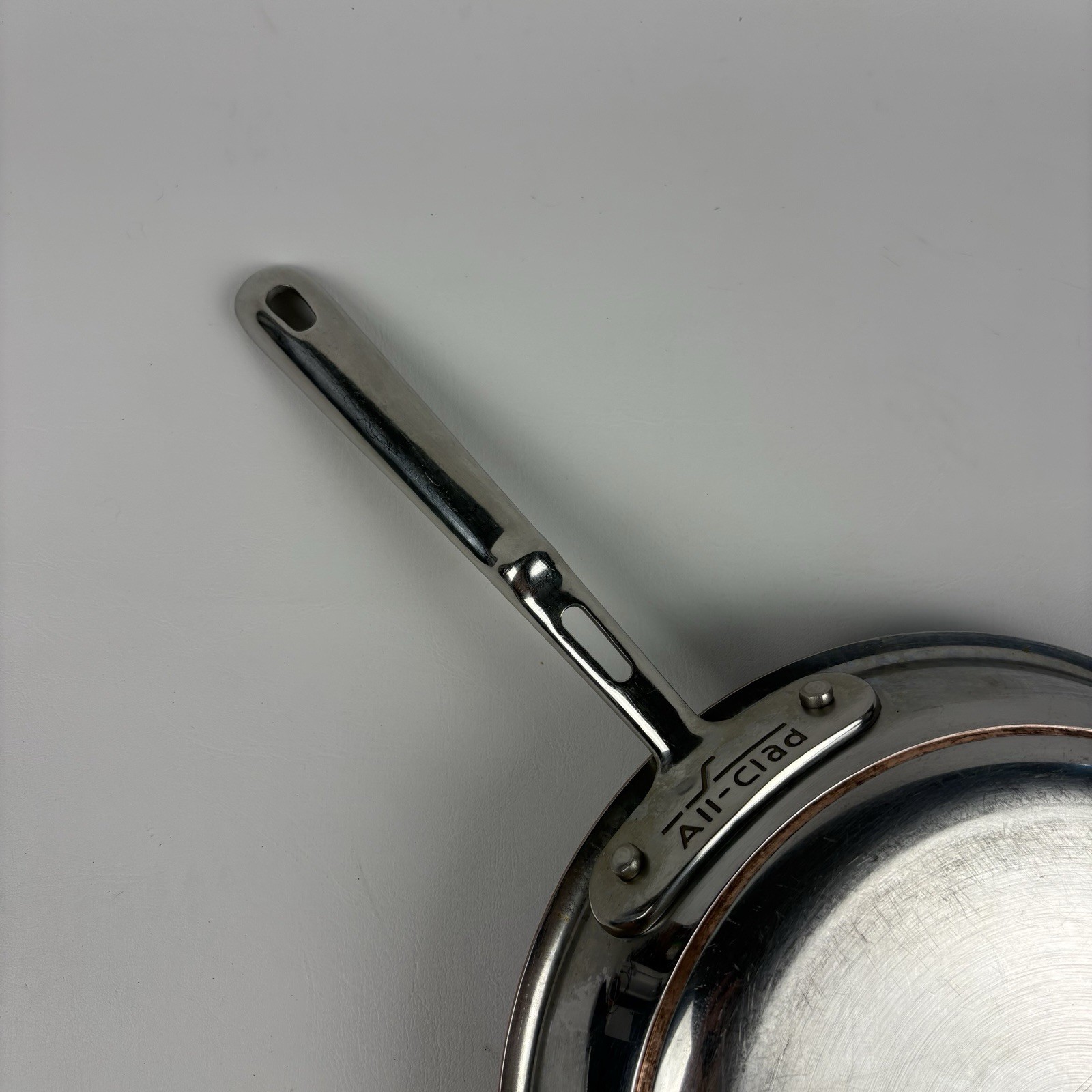 Vintage All-Clad Copper Core 10″ Stainless Steel 5-Ply Fry Pan Skillet USA Made