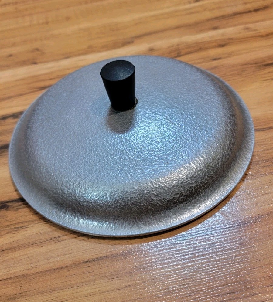 Vintage Hammered Aluminum 7 3/8″ POT LID (Lid only) Guardian Club