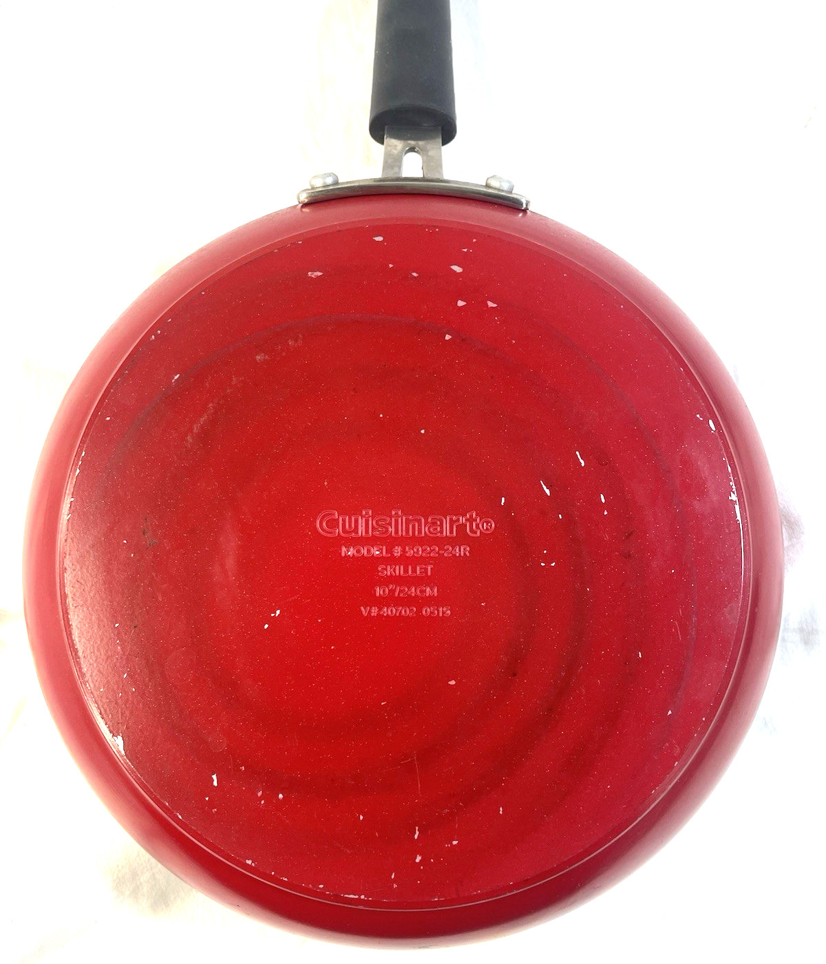 Cuisinart Skillet 10″ Non Stick White & Red – Model# 5922-24R Pan