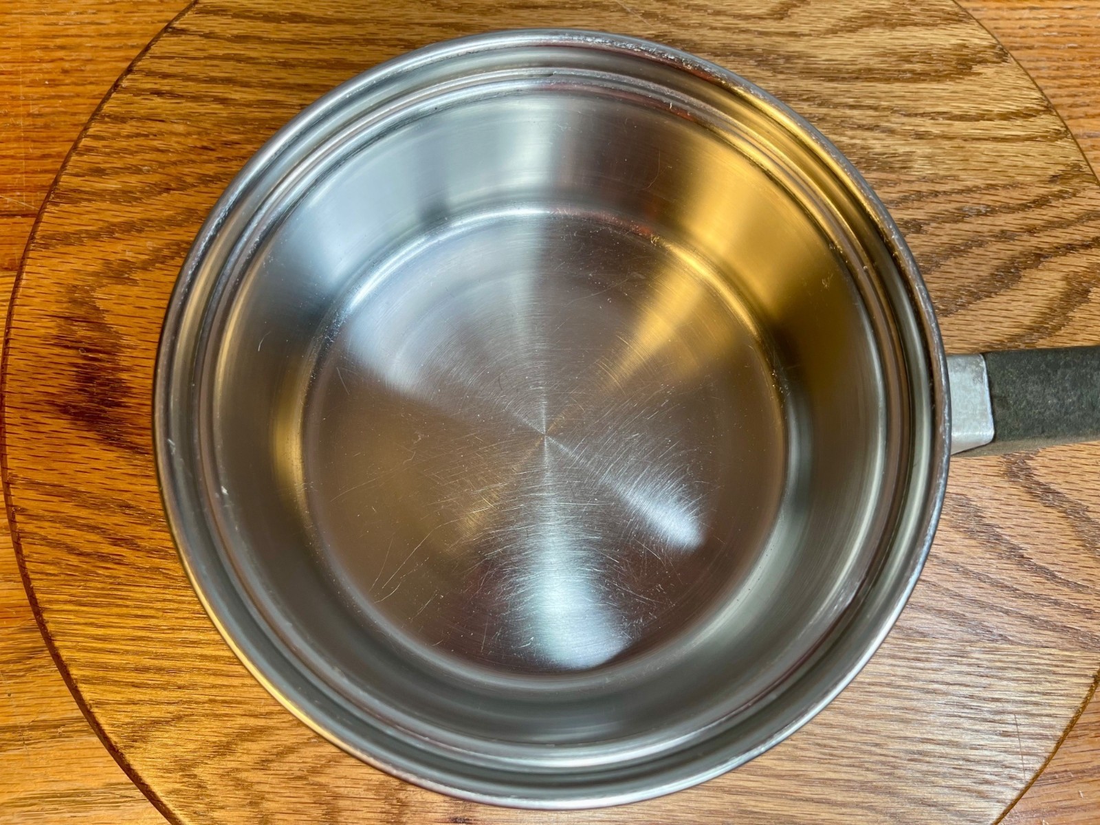 Vintage 1 QT Saladmaster T304S Surgical Stainless Steel Saucepan with Vapo Lid