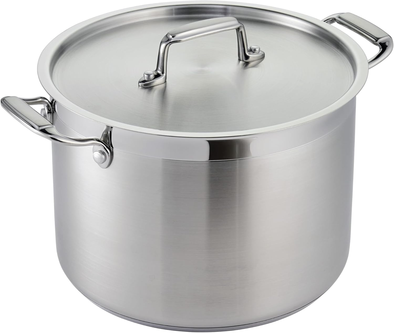 8-Quart Stainless Steel Stock Pot with Lid for Gourmet Cooking Essentials