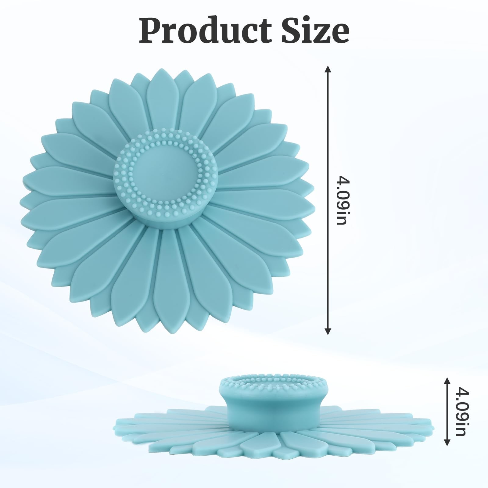 4 Pcs Sunflower Silicone Stretch Lids Multicolored for Mugs, Cups, Bowls, Gla…