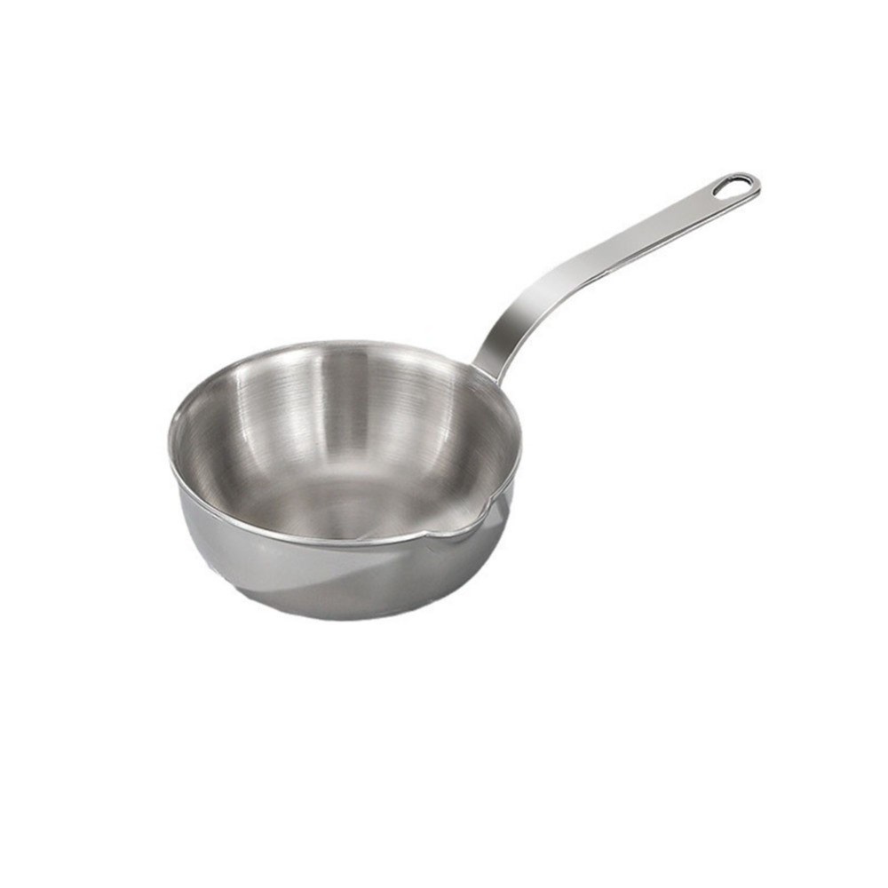 New Mini Frying Pan 304 Stainless Steel Small Omelet Pan With Pouring Spout