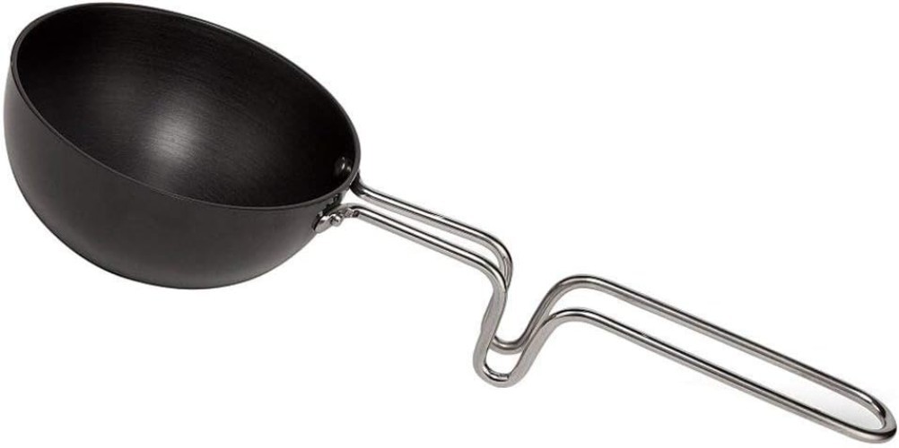 Hard Anodized Aluminium Mini Fry Pan, Dal Tadka Pan Black