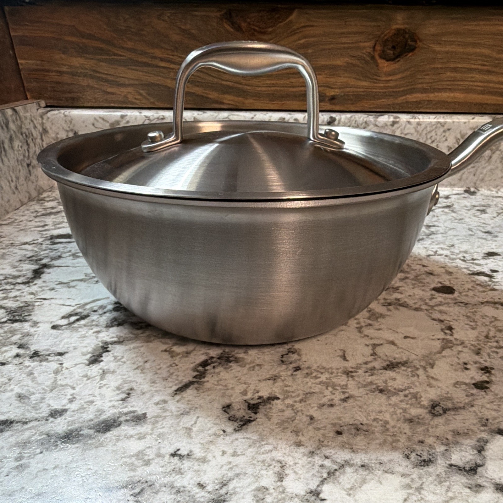 Made In | Stainless Clad 2 qt Stainless Steel Saucier | Ind/Ele/Gas w/ Lid