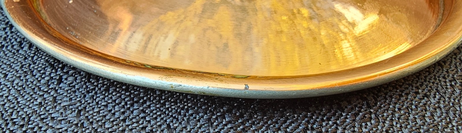Ruffoni Historia 12cm Hammered Copper Lid ONLY with Acorn Bronze Knob Italy