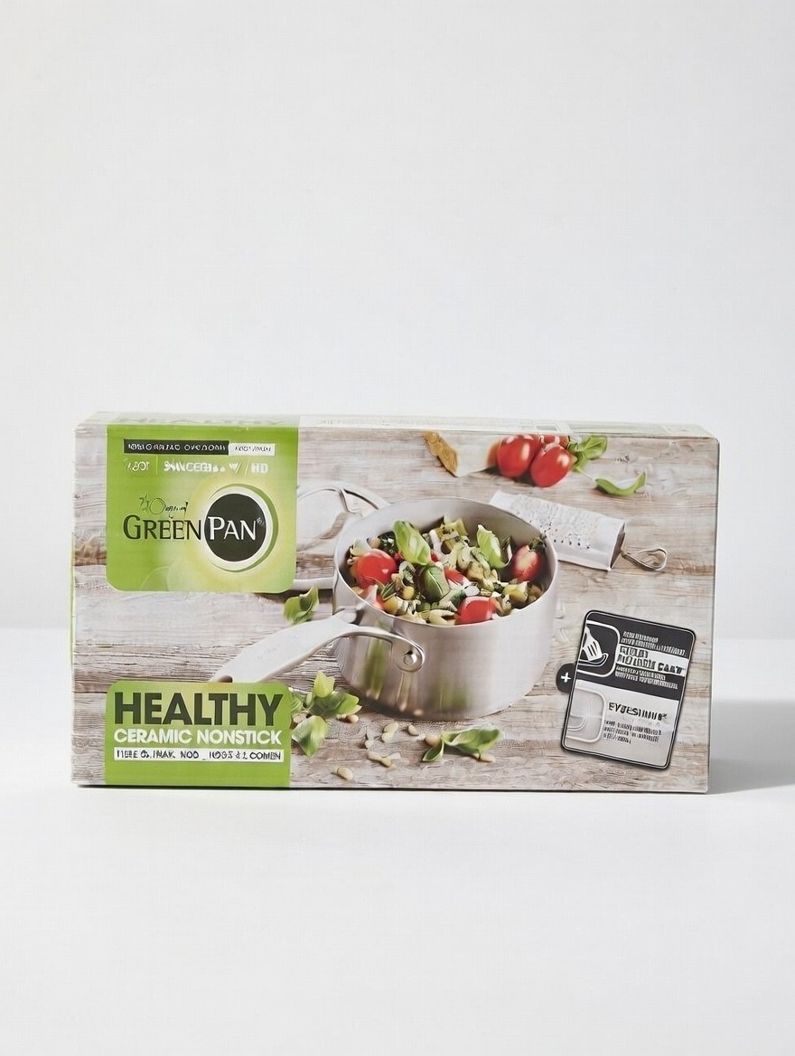 GreenPan Valencia Pro Stainless Steel Uncoated 1.6-Quart Saucepan with Lid