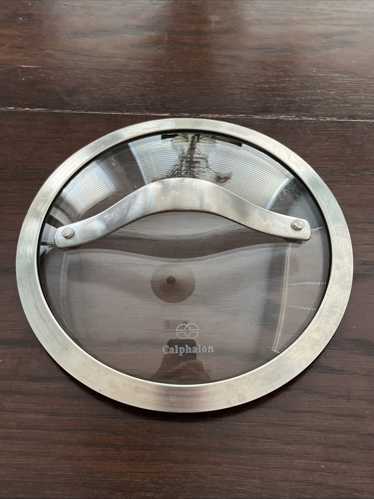 Calphalon Clear Glass & Stainless Steal 6 3/4” ID 7 1/4” OD Lid ONLY Replacement