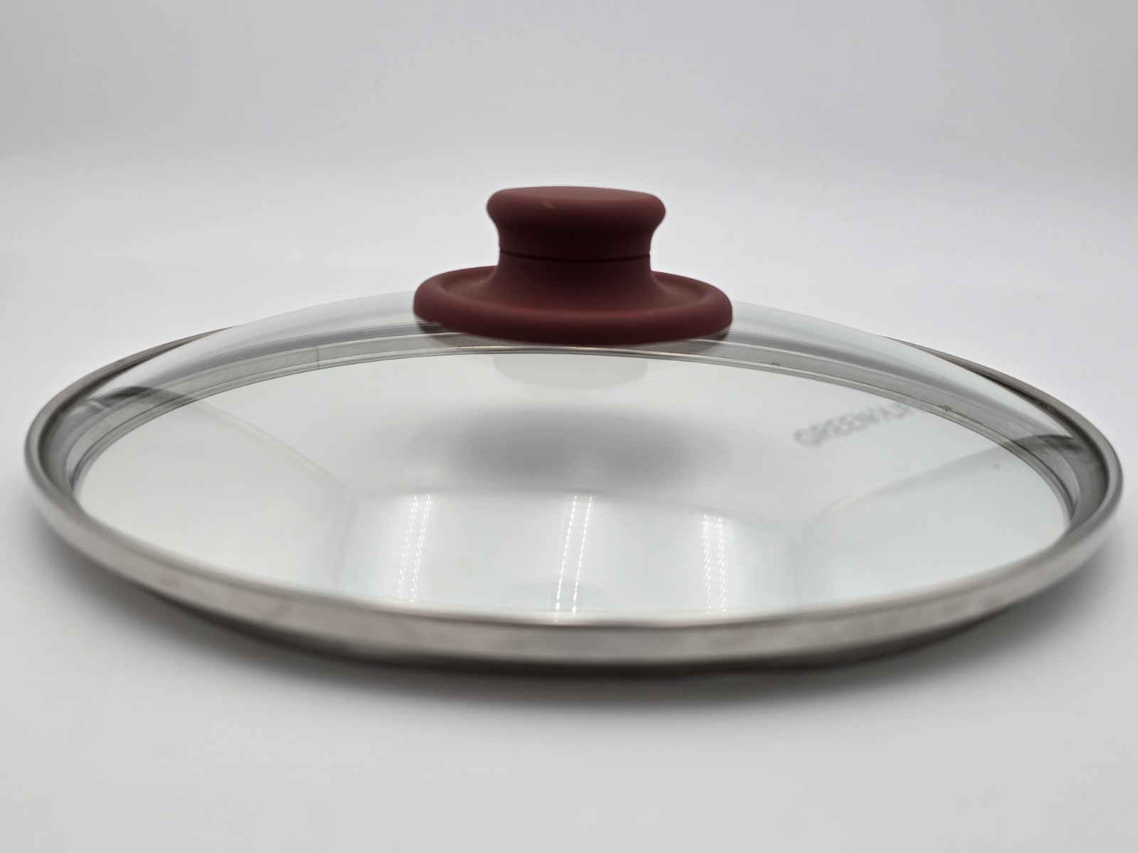Green Life Replacement Glass LID ONLY for Pot 8-1/2″ Inner Rim Red Knob See Pics