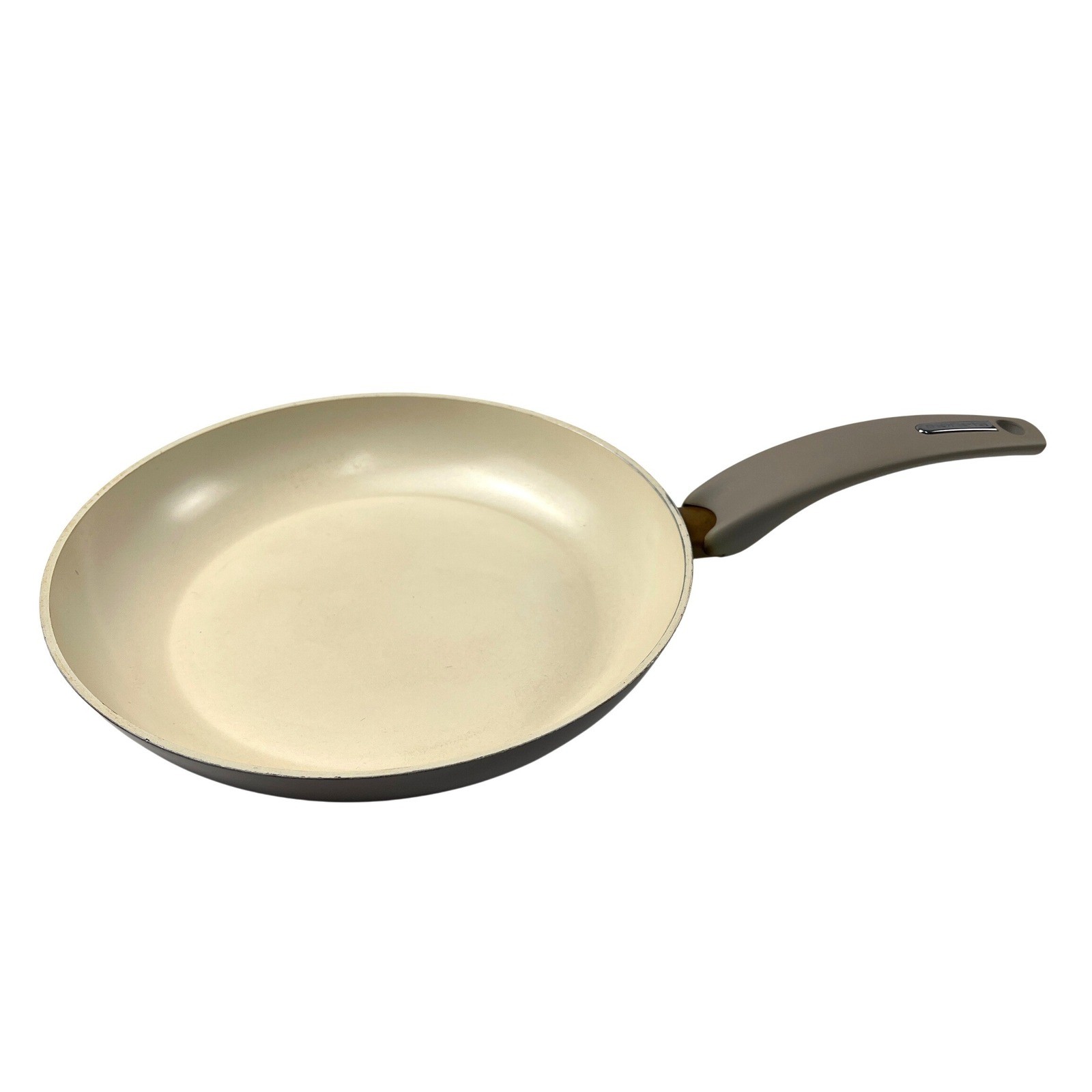 Moneta Ceramic Cookware Made in Italy 2 Pans Square Grill & Round Skillet EUC