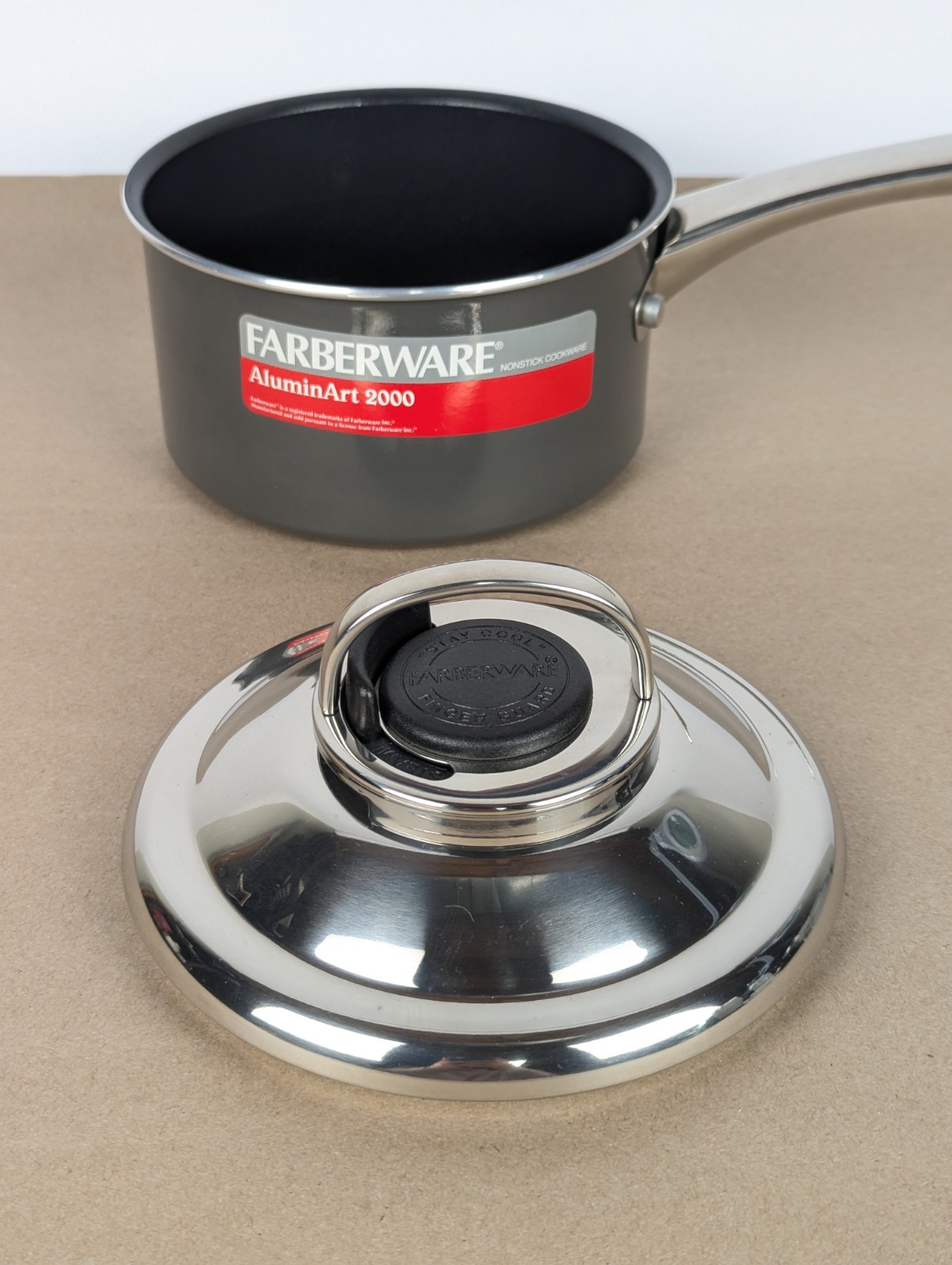 NEW Farberware AluminArt 2000 Advanced Non-Stick 2 Qt Sauce Pan Cookware Pot