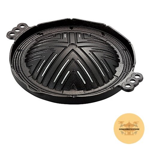 Ikenaga Cast Iron Jingisukan Genghis Khan BBQ Grill 29cm Perforated Japan