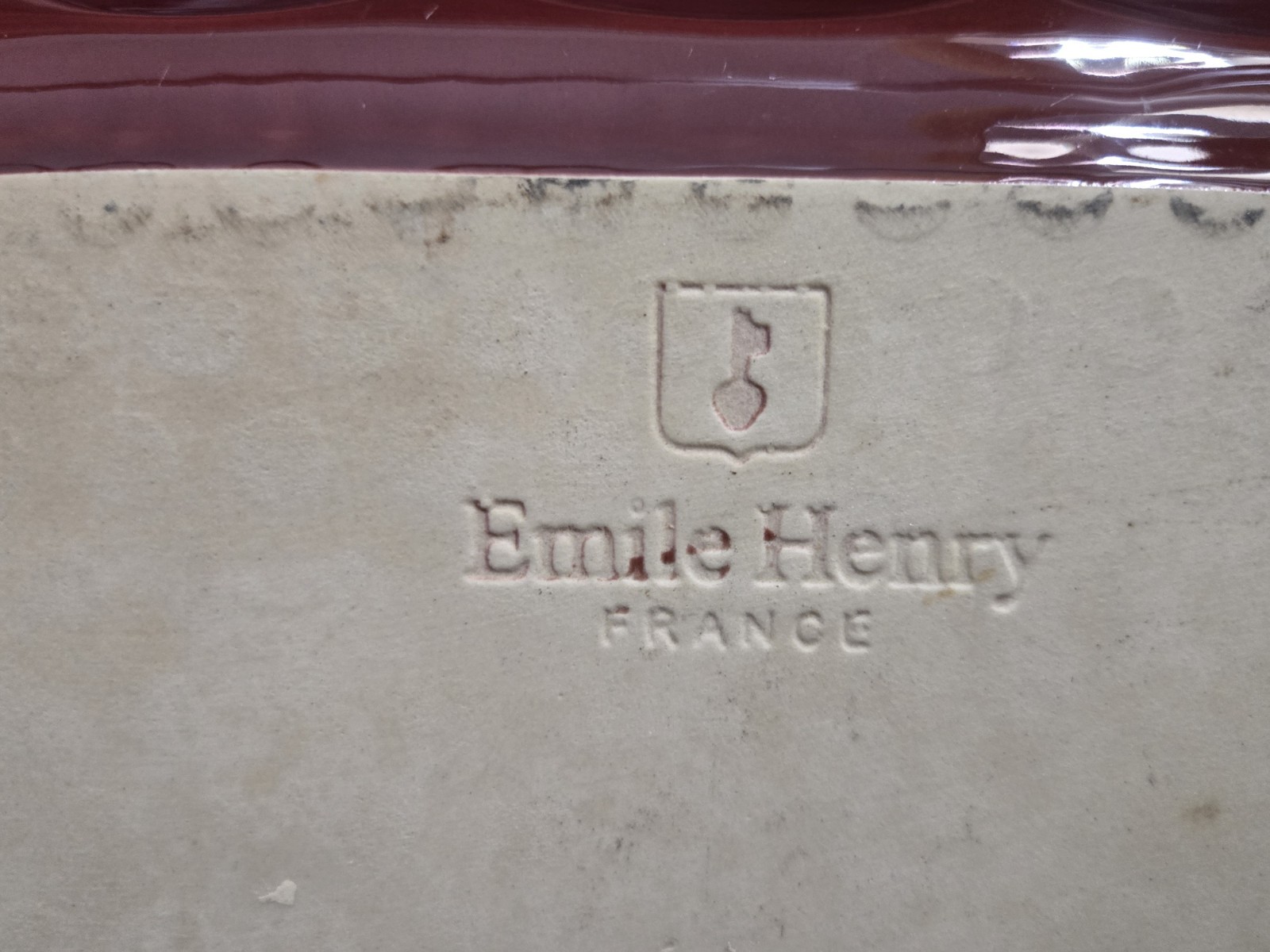 Emile Henry France for Williams-Sonoma Cranberry Red Stoneware Lasagna Baker