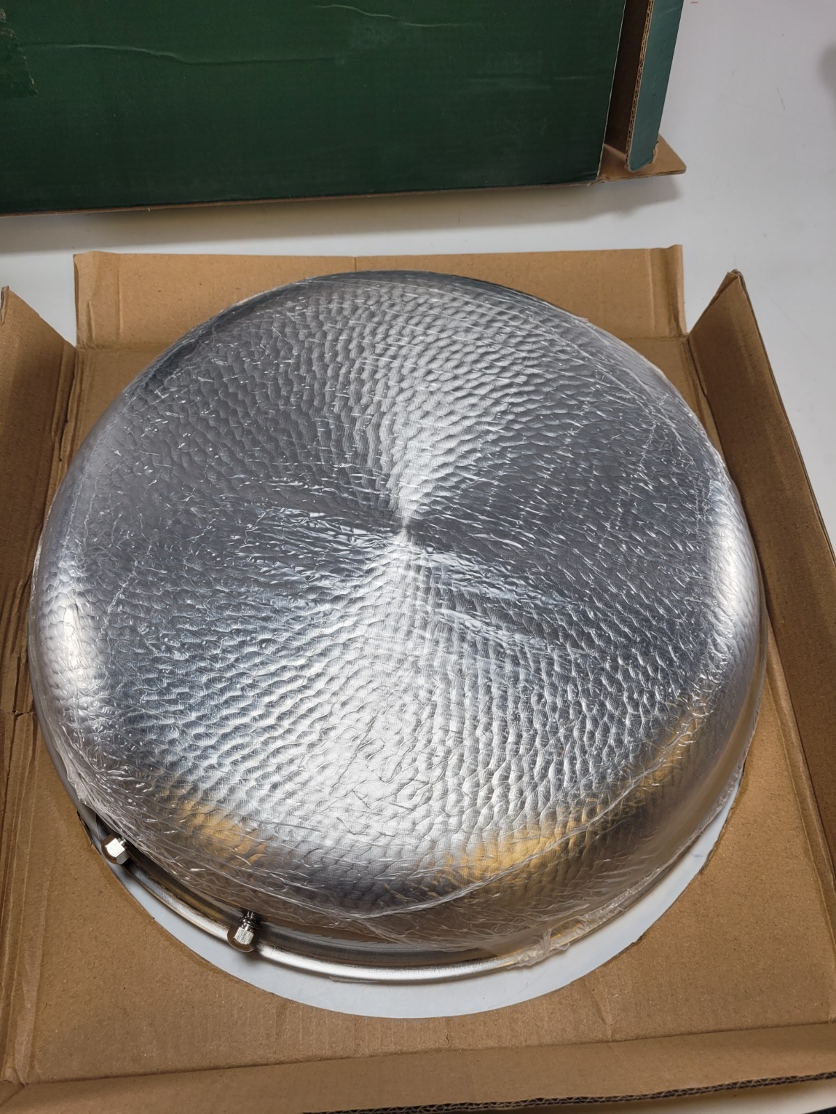 Pexucalm 12″ Titanium Frying Pan Skillet Lid Uncoated Hammered Nonstick Gas