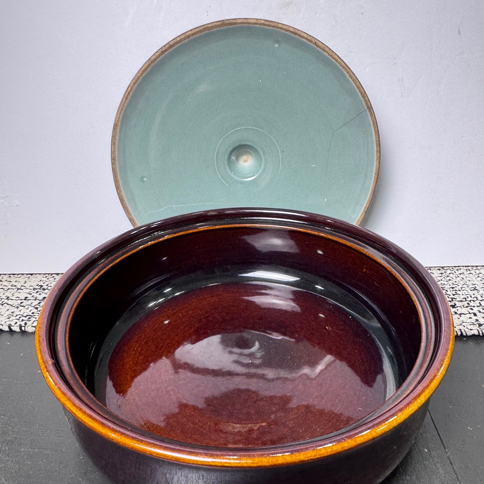 Vintage Ceramic Casserole Dishes with Lid Mid Century Modern Serving Bowls