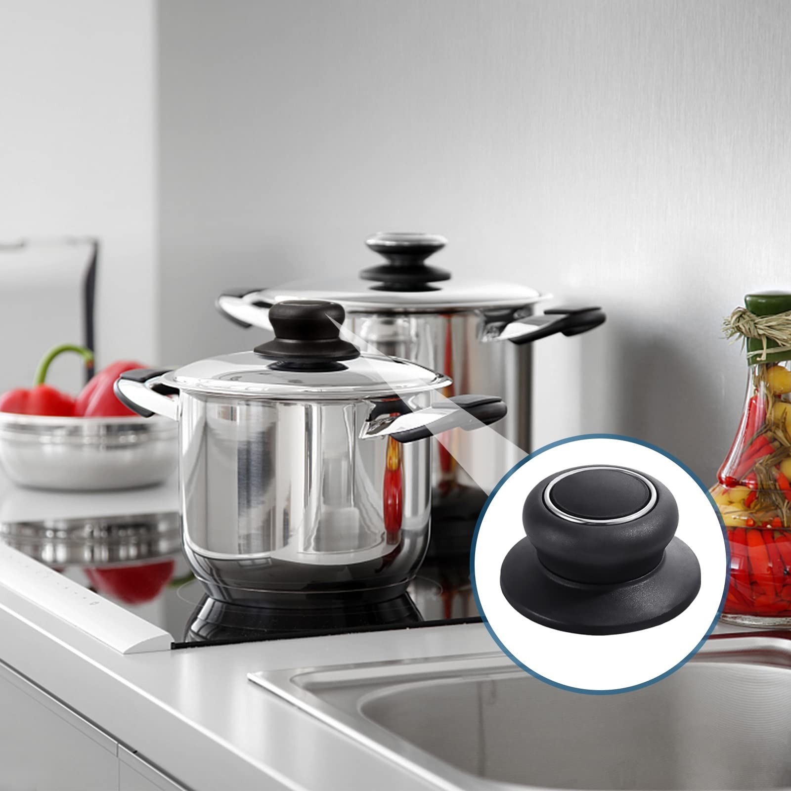 4Pcs Universal Pot Lid Top Replacement Knob,Heat Resistant and Prevent static…