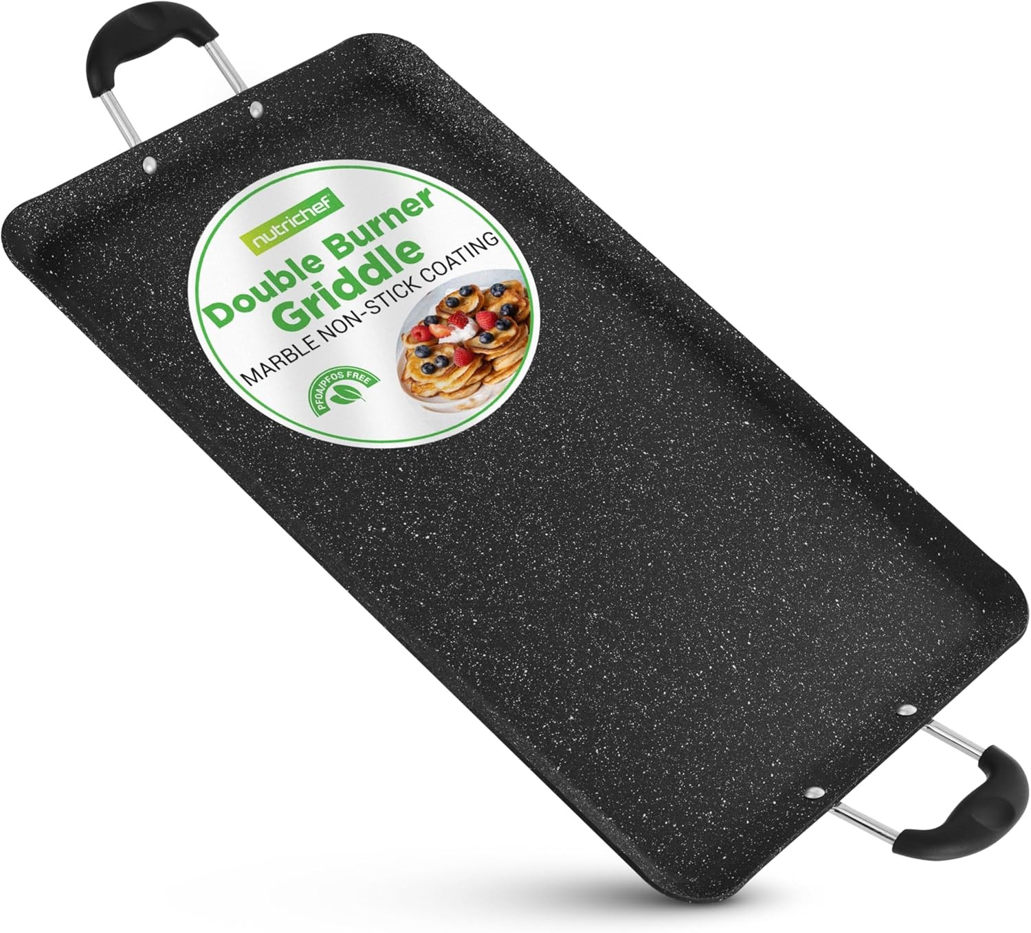 Double Burner Griddle Non-Stick Stove Top Griddle Gas Stove Dishwasher Safe