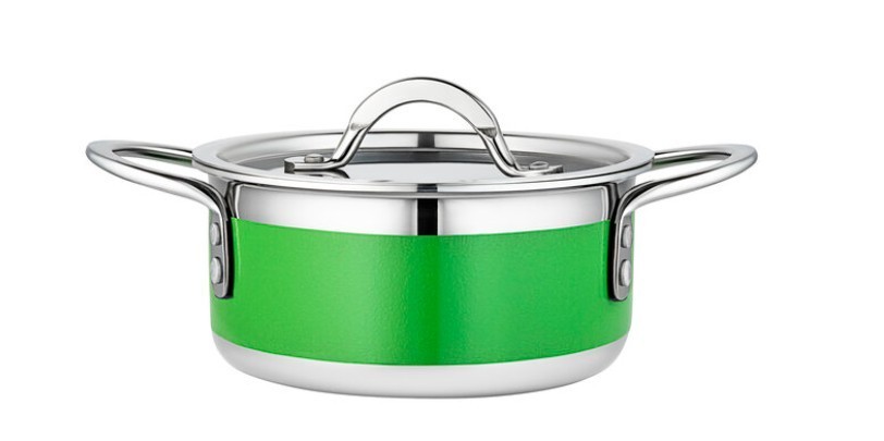 Bon Chef Country French X 1.7 Qt. Lime Green Stainless Steel Pot – 71299-CF2-L