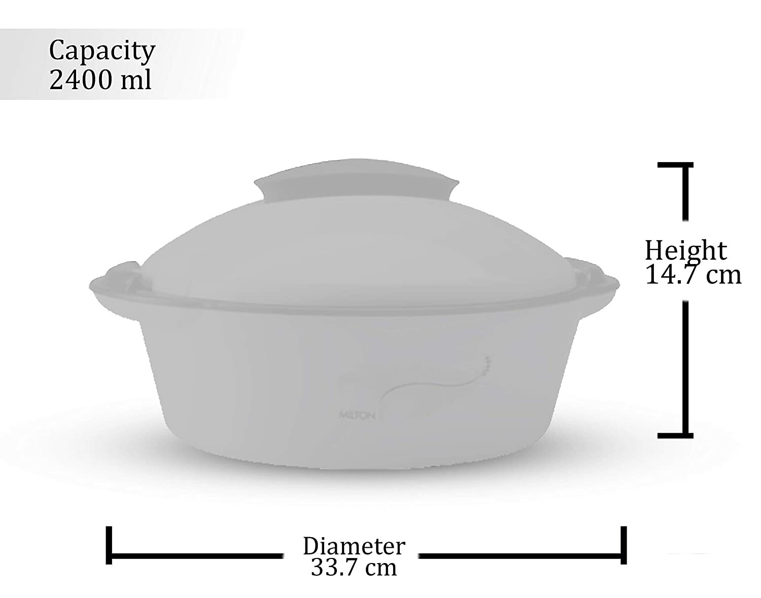 Milton Crisp 2000 Insulated Inner Steel Casserole, 2000 ml