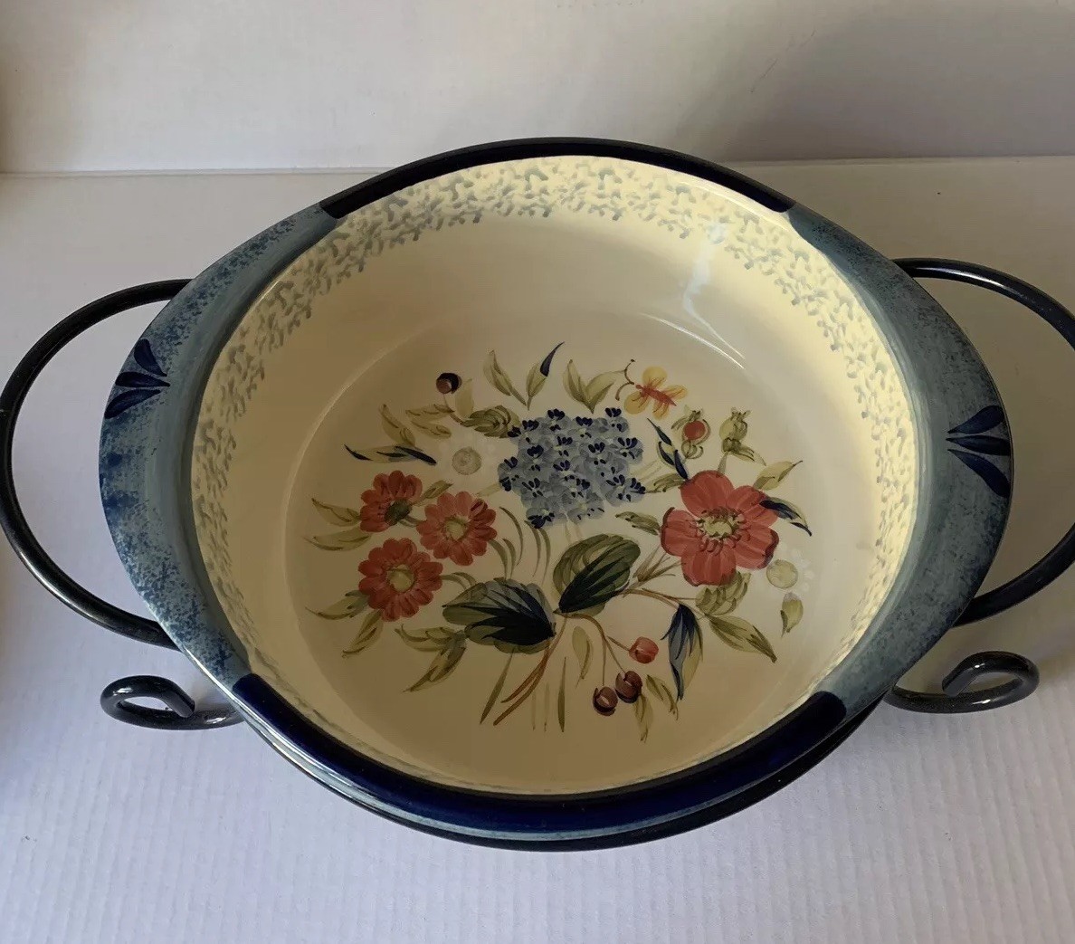 Certified International Pamela Gladding Flora 10-1/2″ Round Baking Dish C-11