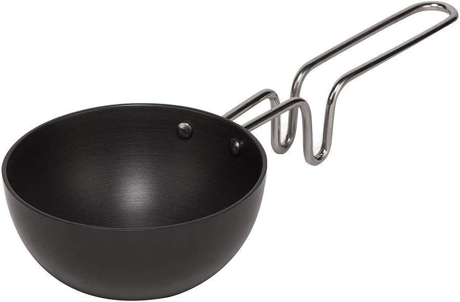 Hard Anodized Aluminium Mini Fry Pan, Dal Tadka Pan Black