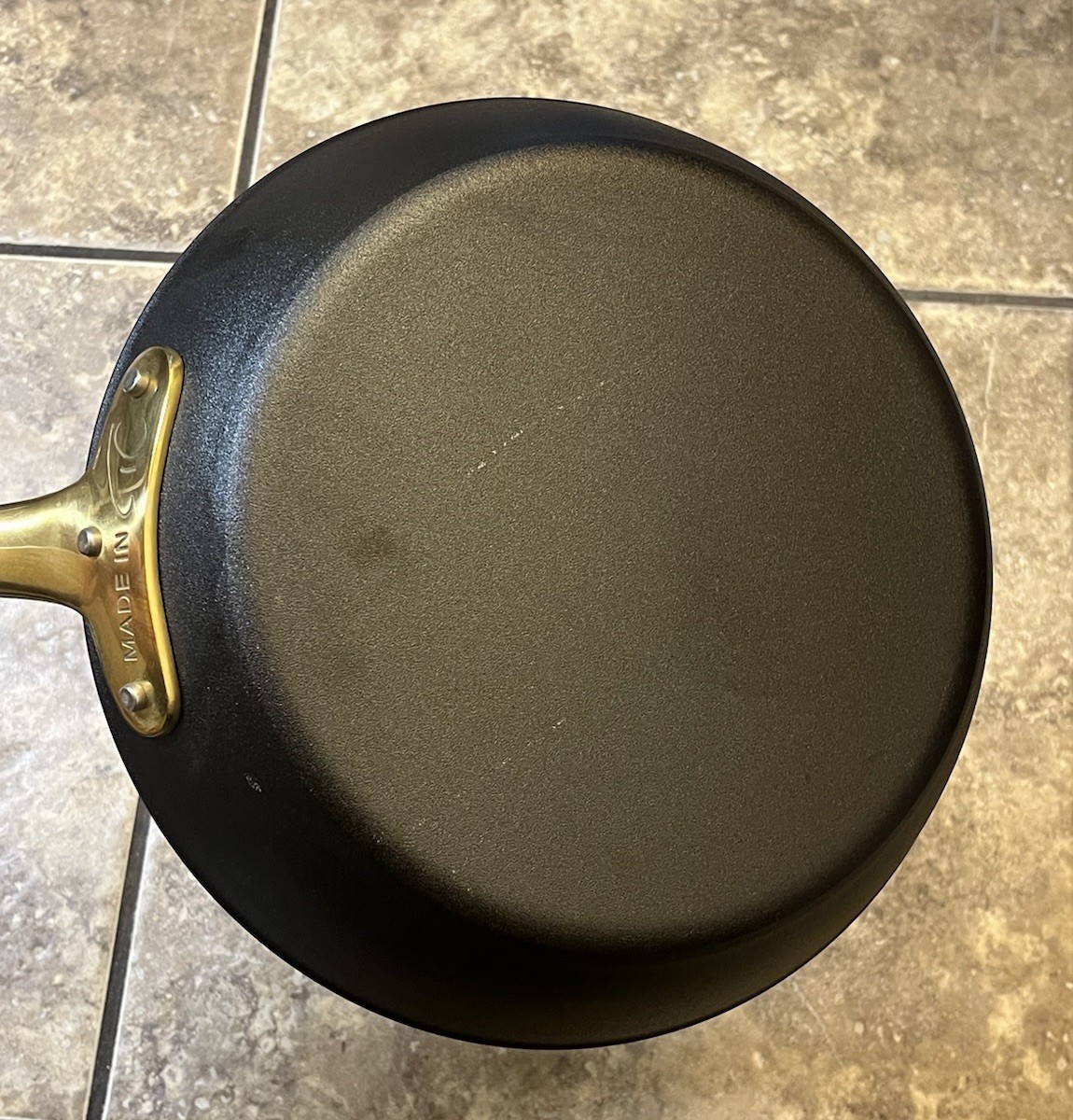 Made In Cookware X Tom Colicchio Carbon Steel Brass Handle Frying Pan 11 inch