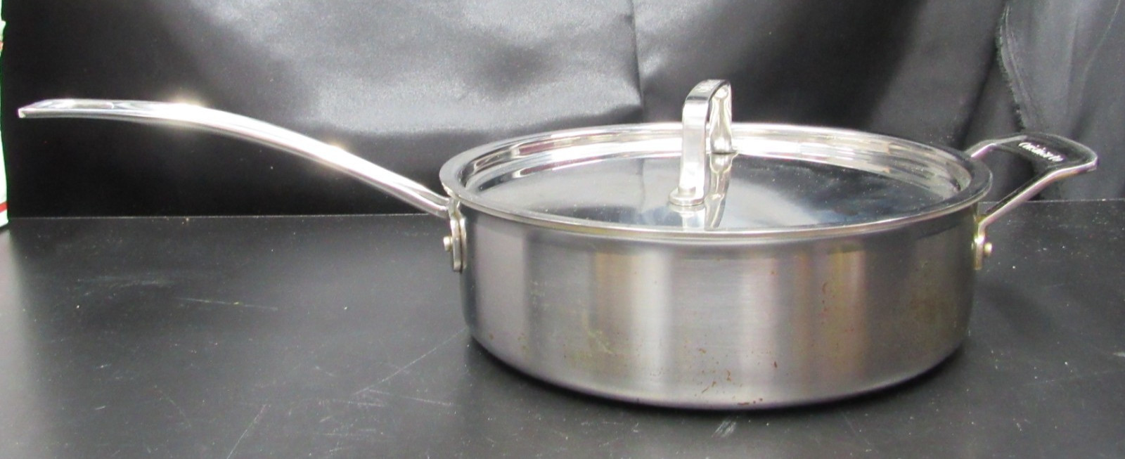 Cuisinart 10″ Saute Pan 3.5QT Stainless Steel Frying Skillet with LID MCP33-24H