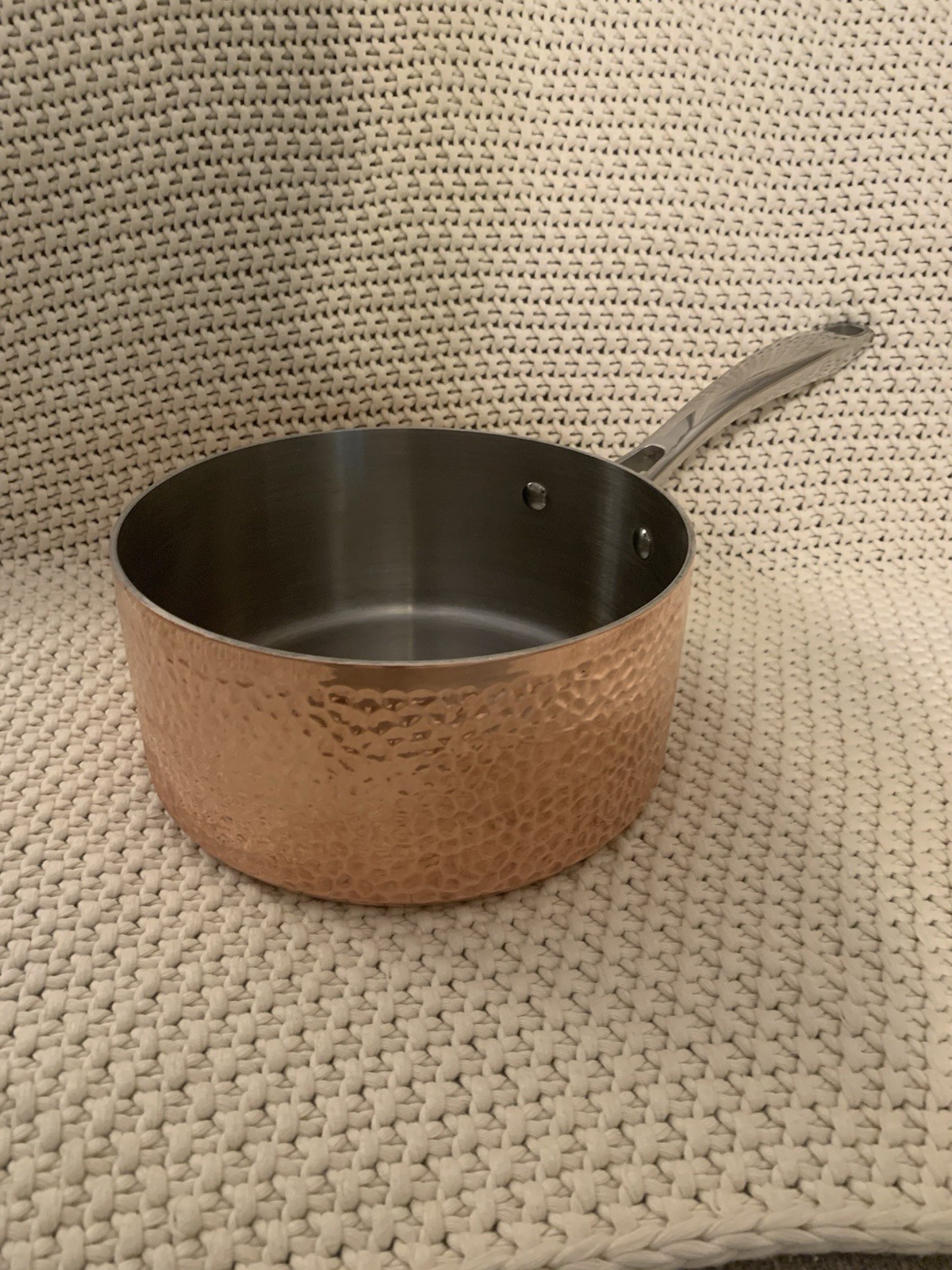 Cuinsinart, Hammered Copper, 3 Quart Saucepan, Model # HCTP193-20