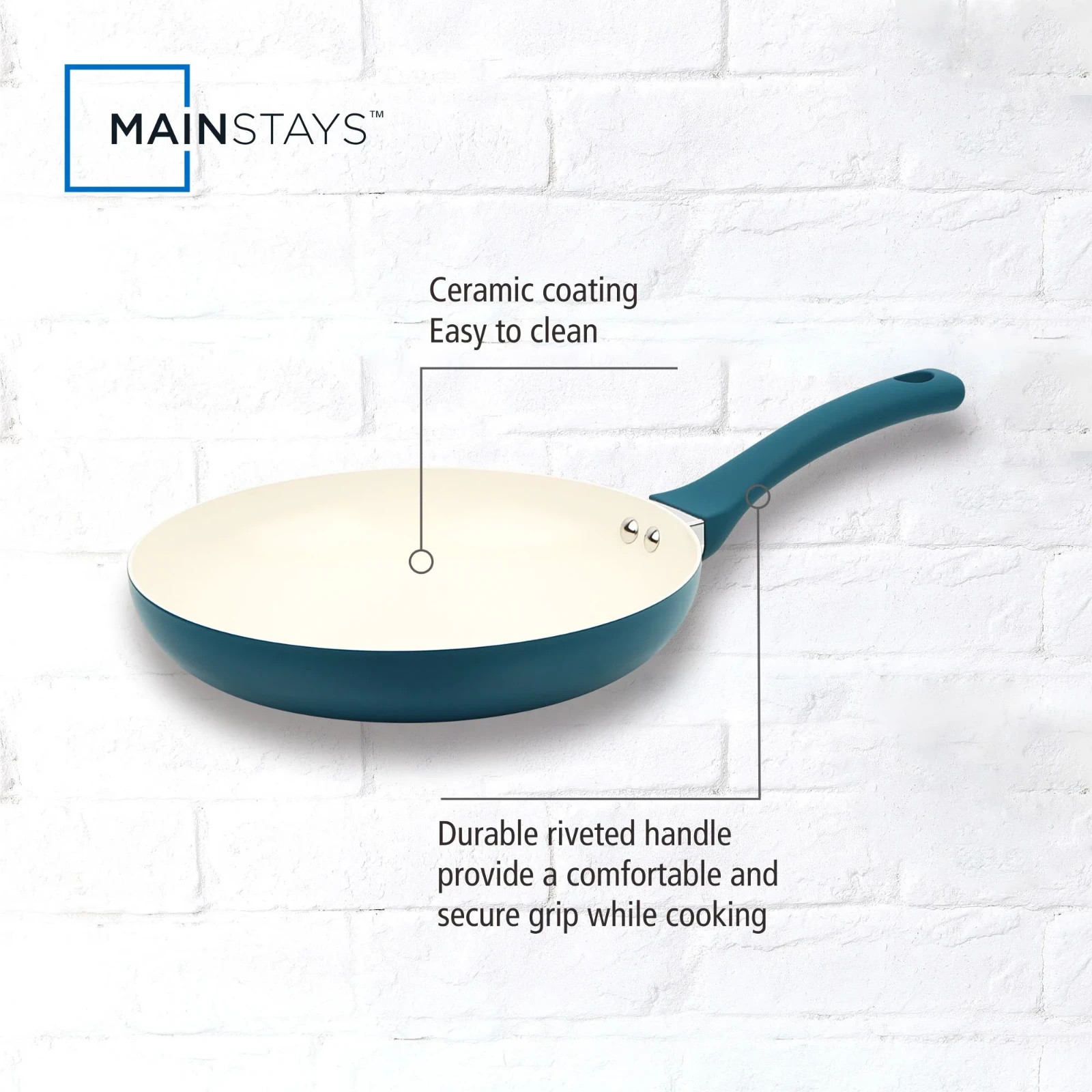 2 pack Mainstays Ceramic Aluminum 10 inch Frypan Corsair