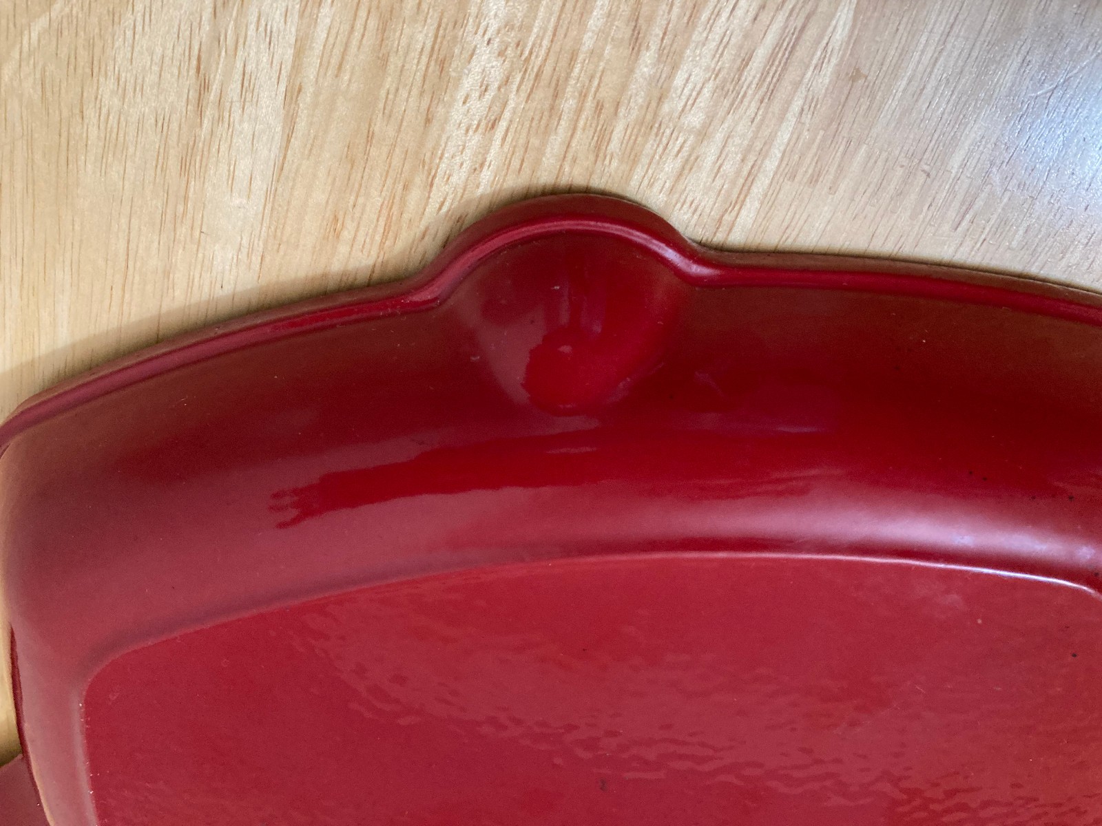 RED Enamel Cast Iron Square 11″ Skillet Ribbed Grilling Pan
