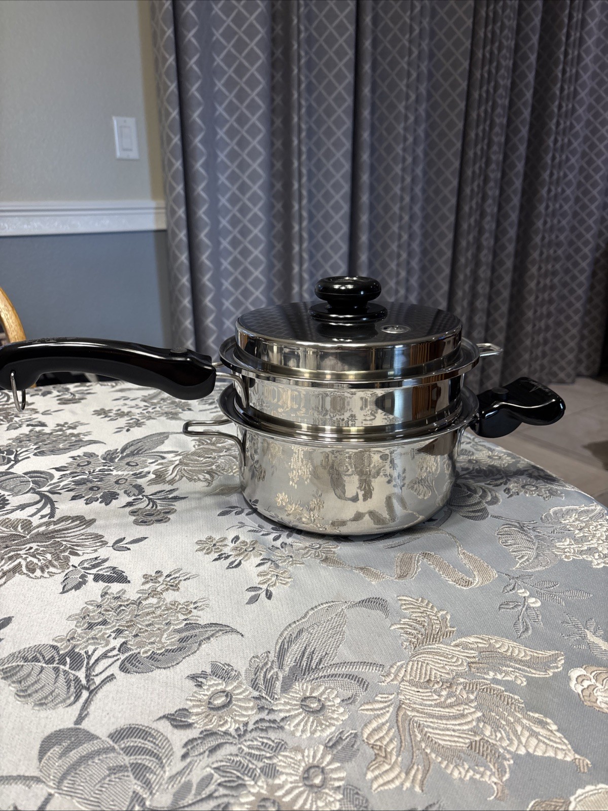 Saladmaster Versa Tec Tp304-316 3 Quart Sauce Pan With Insert Steamer Vapo Lid