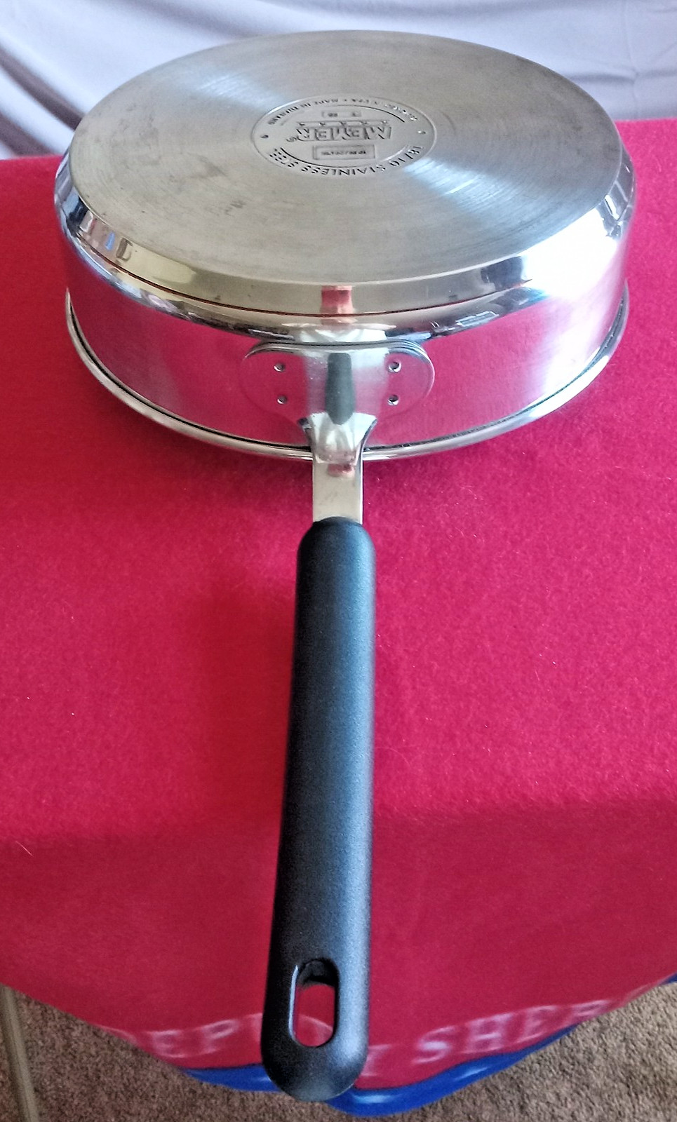 MEYER 10 IN 18/10 STAINLESS STEEL T 98 SKILLET U.S.A./THAILAND E.U.C. FRY PAN
