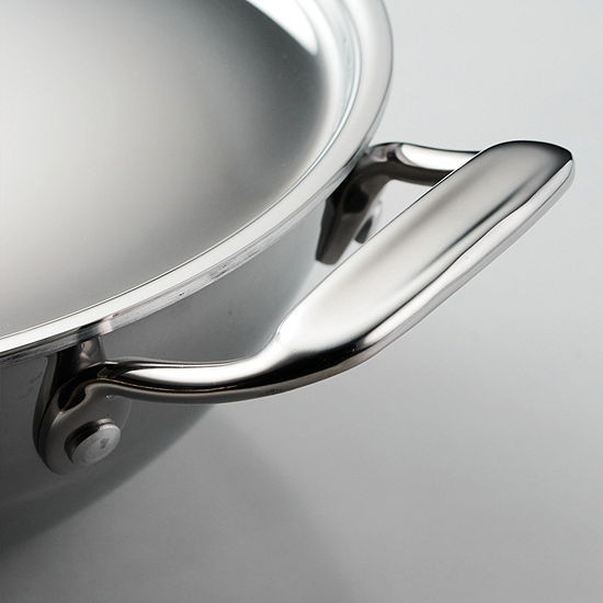 Tramontina Utsava Stainless Steel 1.7-qt. Covered Kadai with Lid/Ceramic