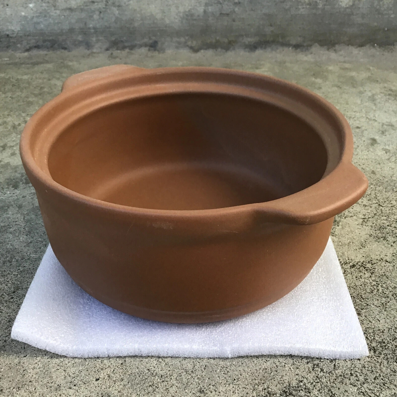 NEW Home Essentials 1.79 QT Brown Clay Pot Cookware For Gas Wood Oven Stoves