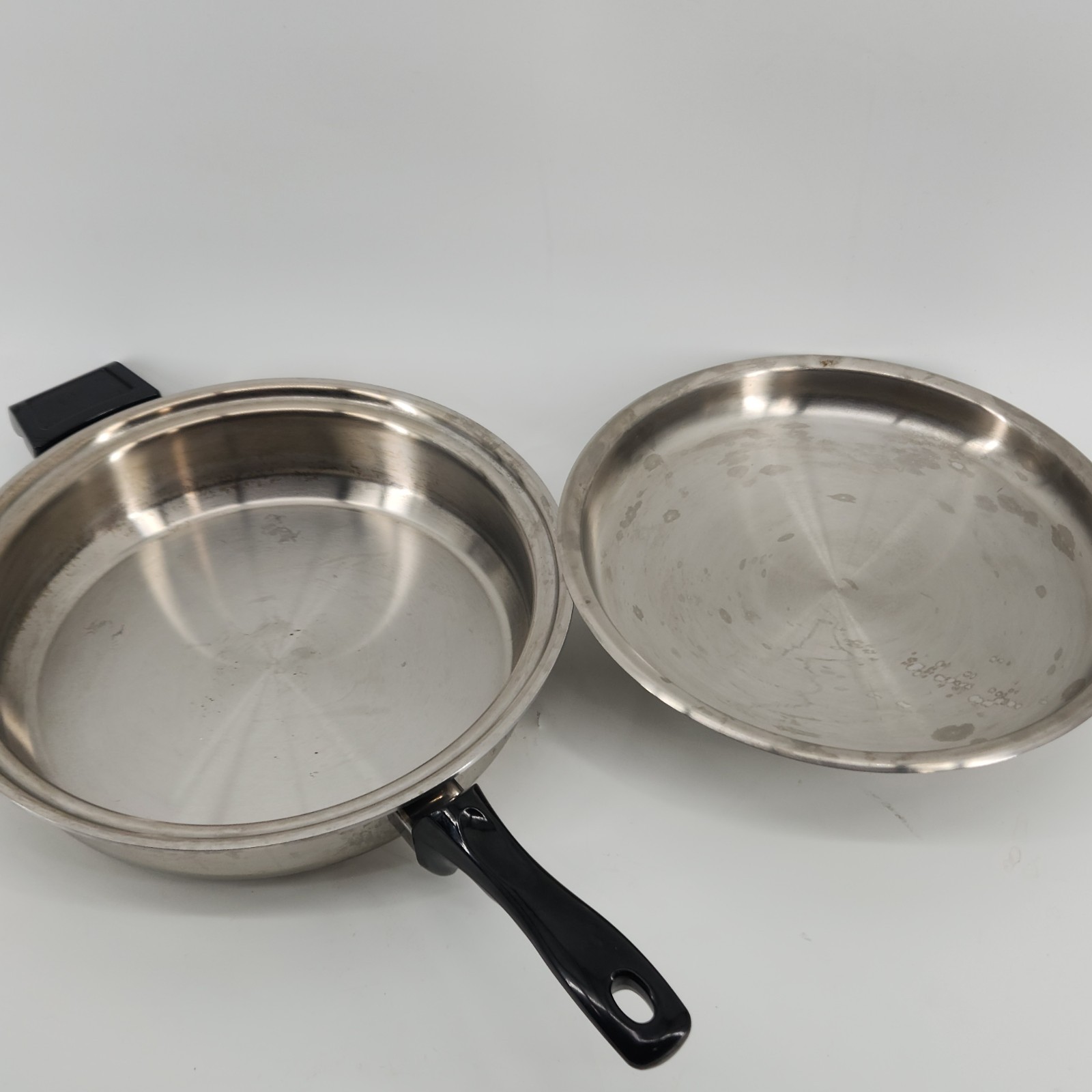 Americraft Healthy Gourmet 11.5″ Stainless Steel Skillet Pan Lid USA
