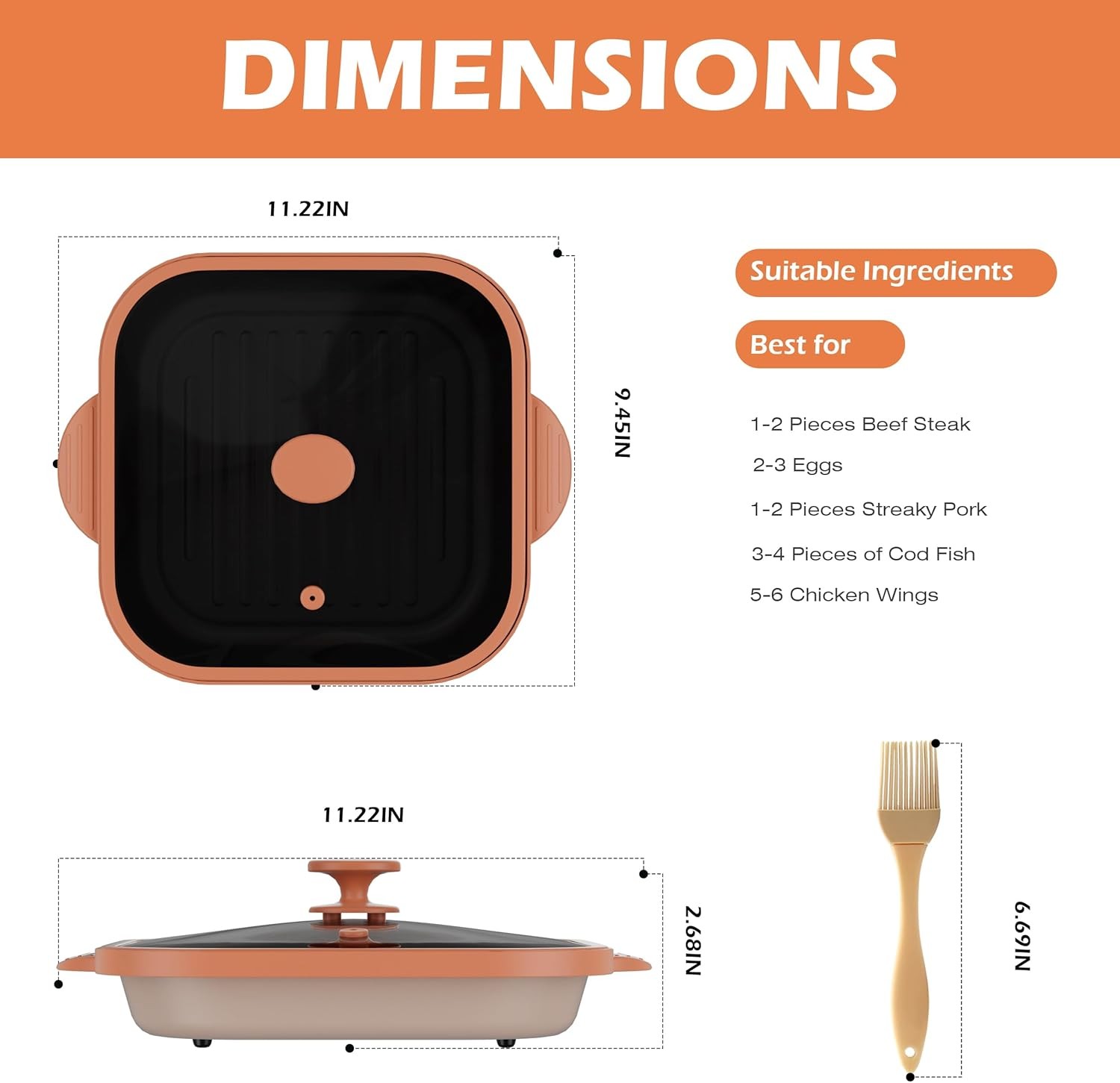 Microwave Grill Pan with Cover – Bacon Cooker, Crisper & Grilled Cheese Maker