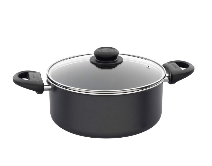 4.7Qt Aluminum Dutch Oven with Lid Classic Covered Cooking Pot Durable