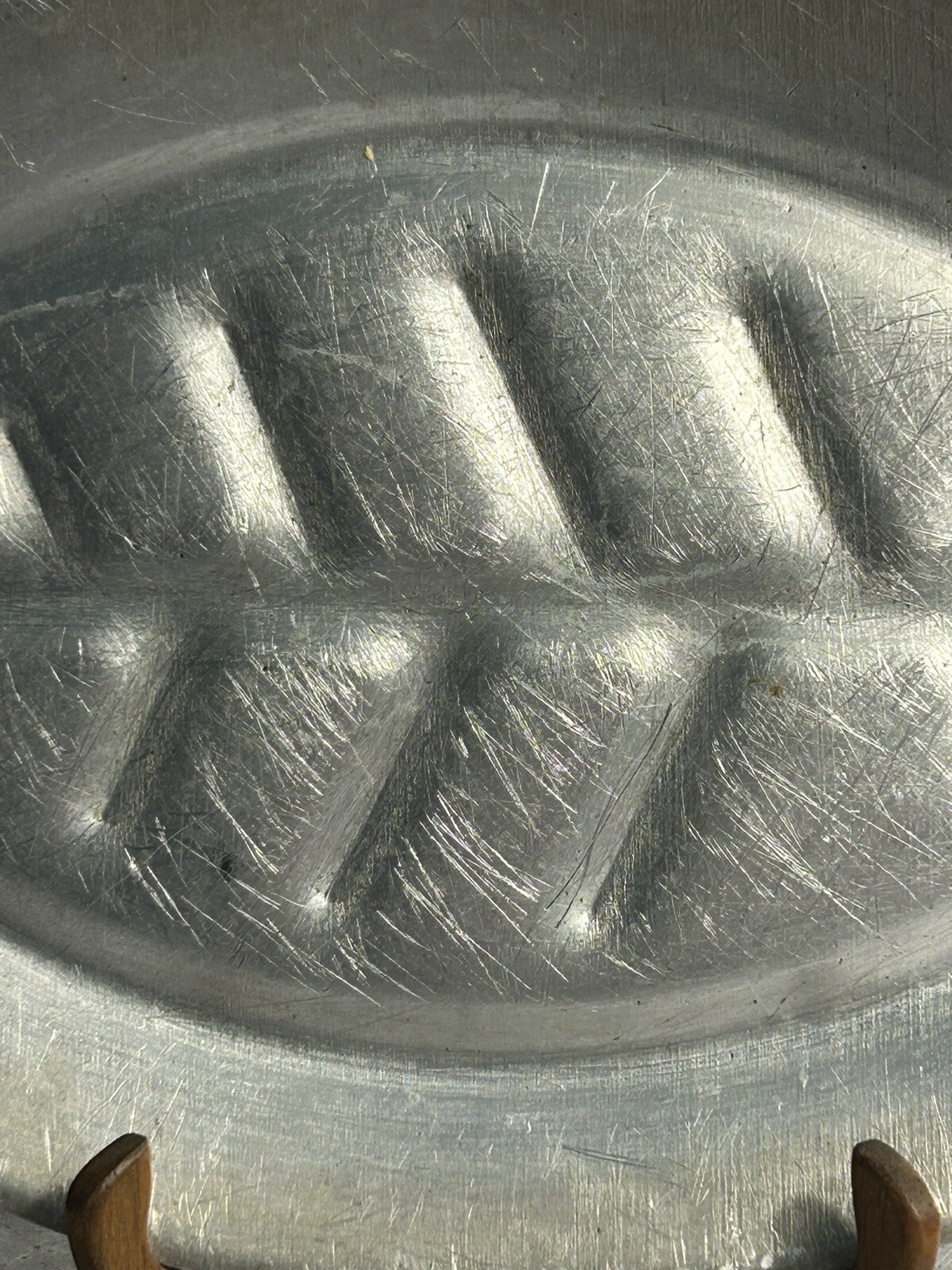 Vintage Aluminum Oval Fish Meat Platters 11.5” X 8” Made In Japan Set Of 6